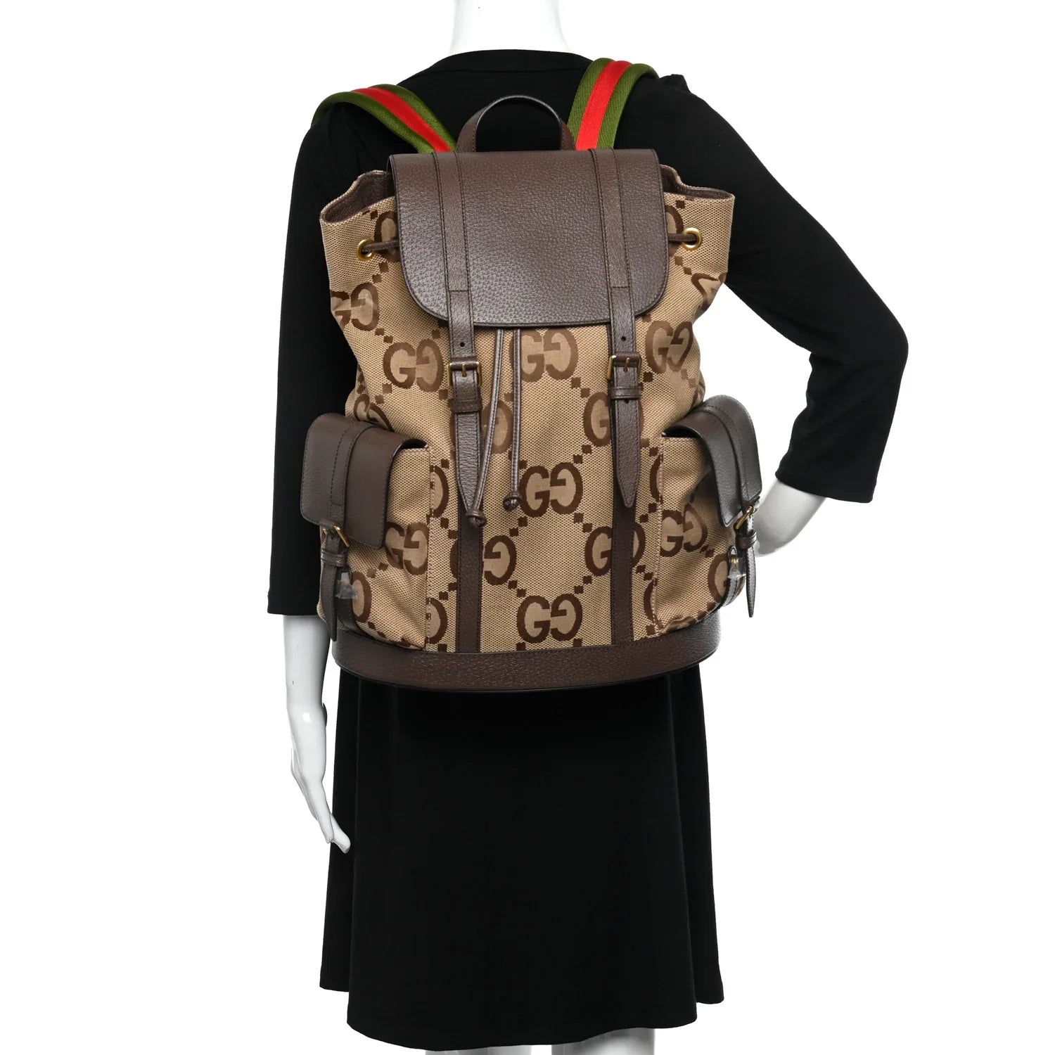 Gucci Jumbo GG Backpack – Brown