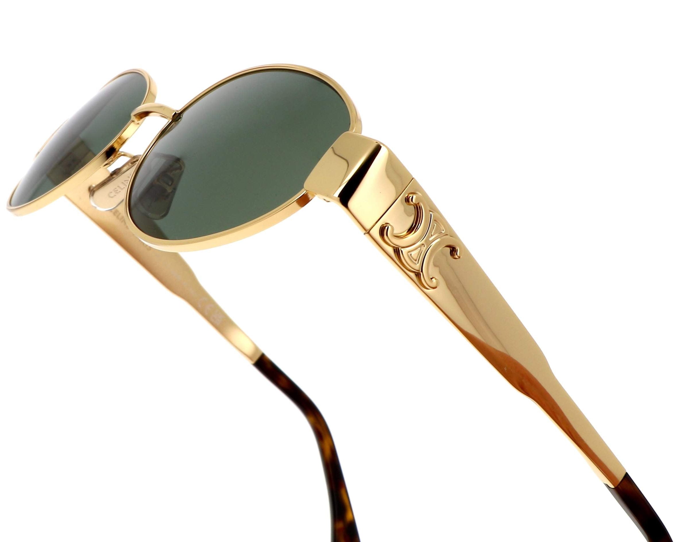 Celine CL40235 30N Triomphe Metal Gold Sunglasses