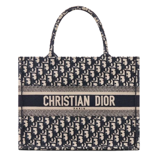 Dior Medium Dior Book Tote - Navy Blue