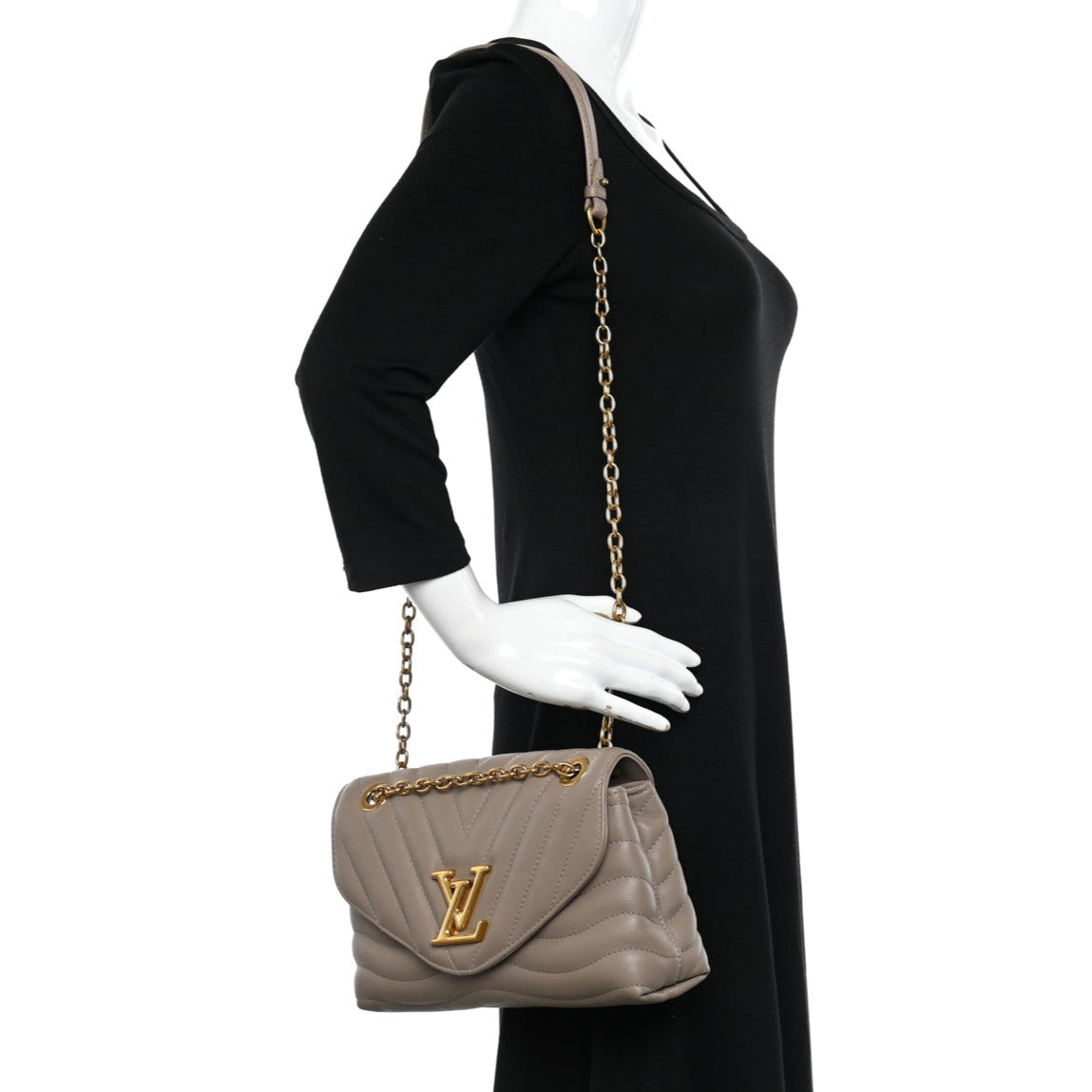 Louis Vuitton New Wave Chain Bag MM - Taupe