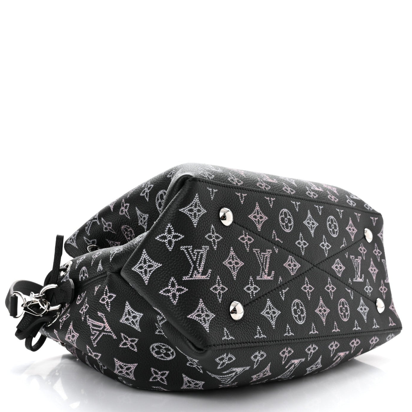 Louis Vuitton Mahina Leather Bella Tote Handbag - Black