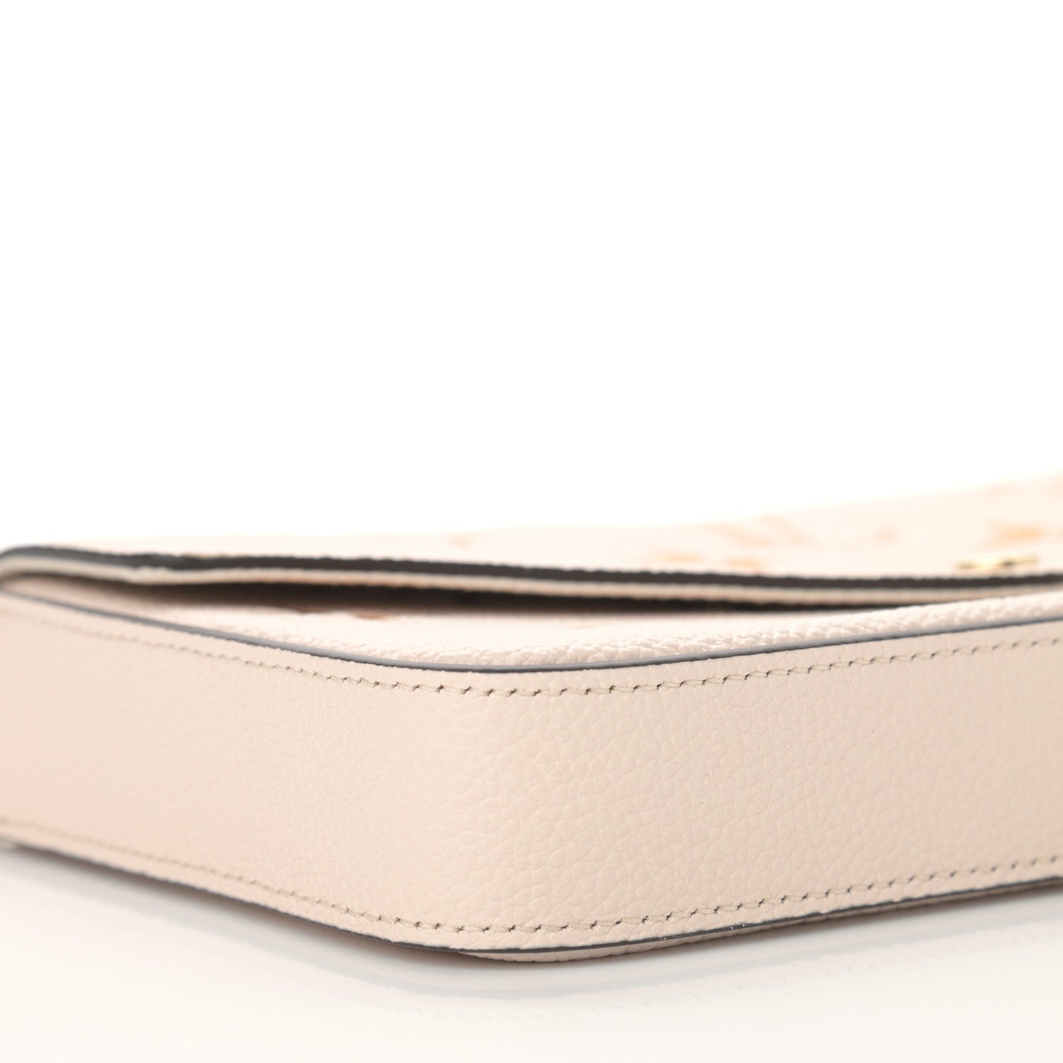 Louis Vuitton Félicie Pochette Chain Wallet - Cream Saffron