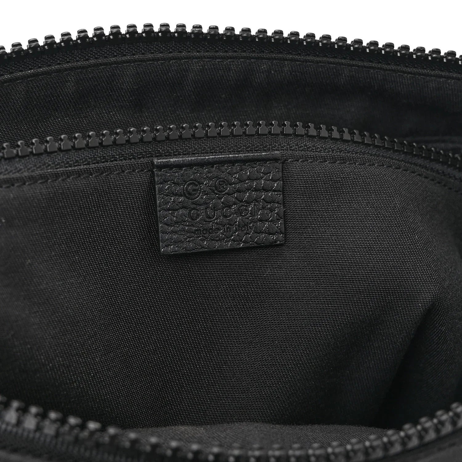 Gucci Guccissima Signature Messenger Bag – Black