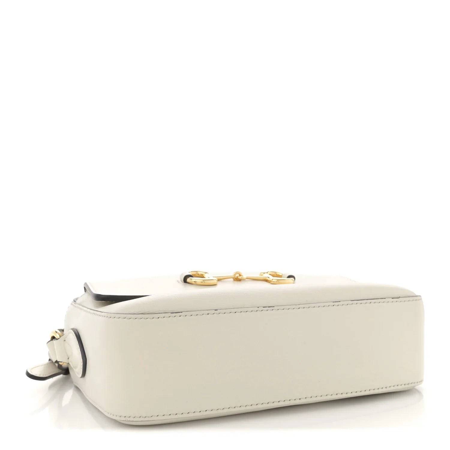 Gucci Horsebit 1955 Small Shoulder Leather Bag – Mystic White