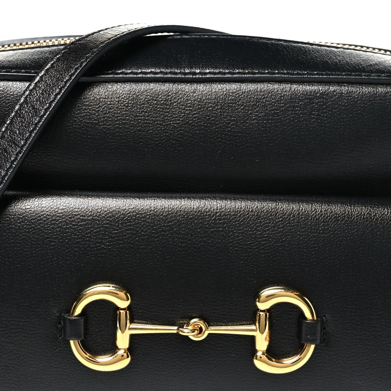 Gucci Horsebit 1955 Small Shoulder Leather Bag – Black