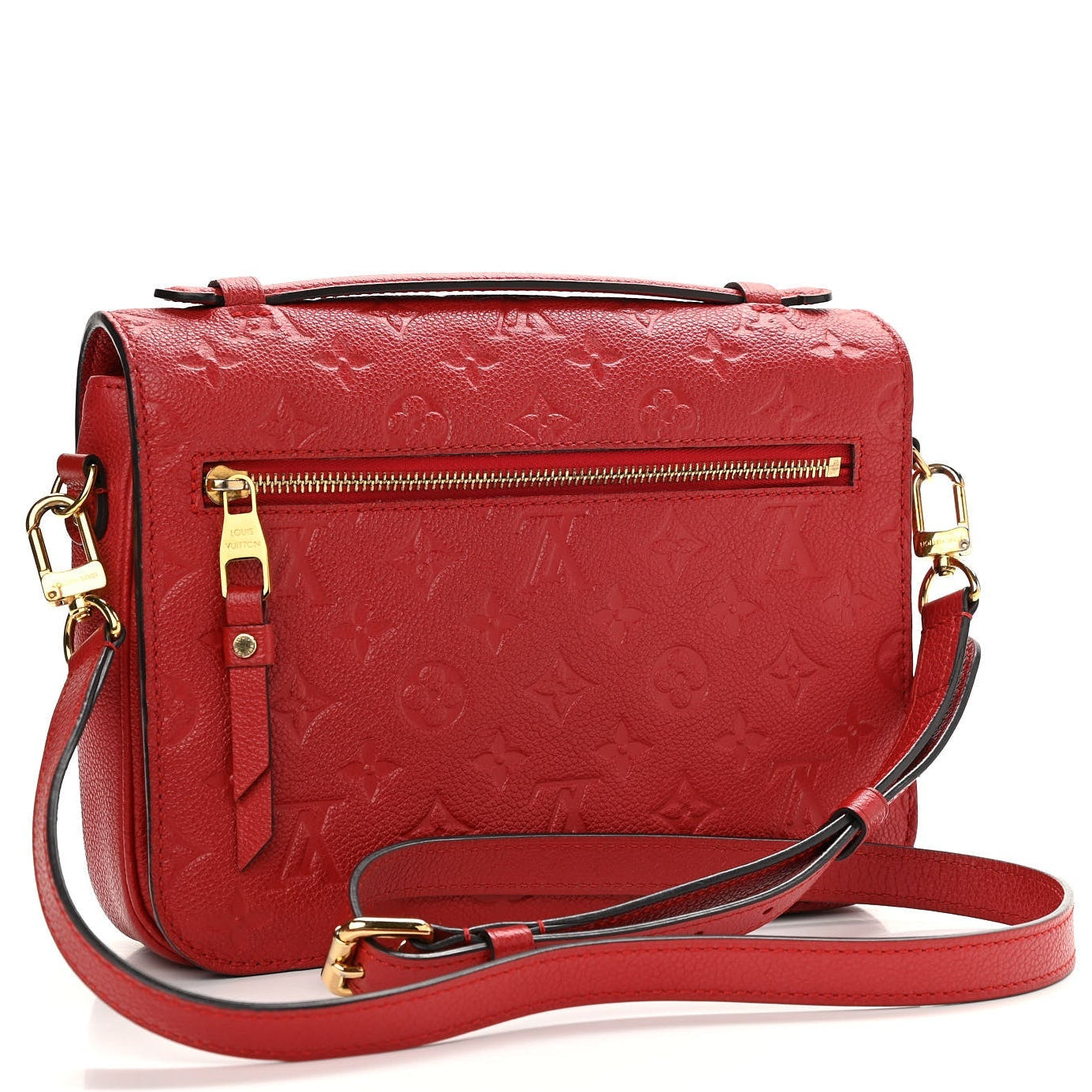Louis Vuitton Monogram Empreinte Pochette Metis Handbag - Cherry