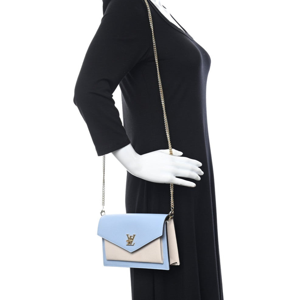 Louis Vuitton Mylockme Chain Pochette Bag - Bleu Nuage