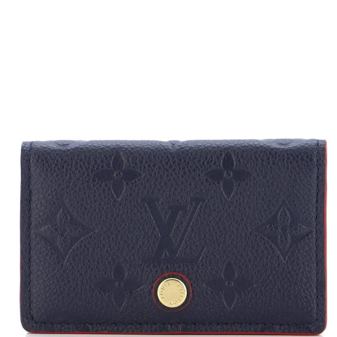 Louis Vuitton Monogram Empreinte Multicartes Card Holder - Blue