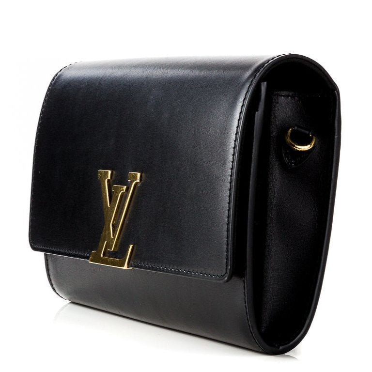 Louis Vuitton Pochette Louise Clutch Shoulder Bag - Black