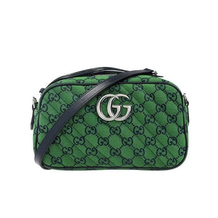 Gucci GG Canvas Marmont Small Shoulder Bag – Green