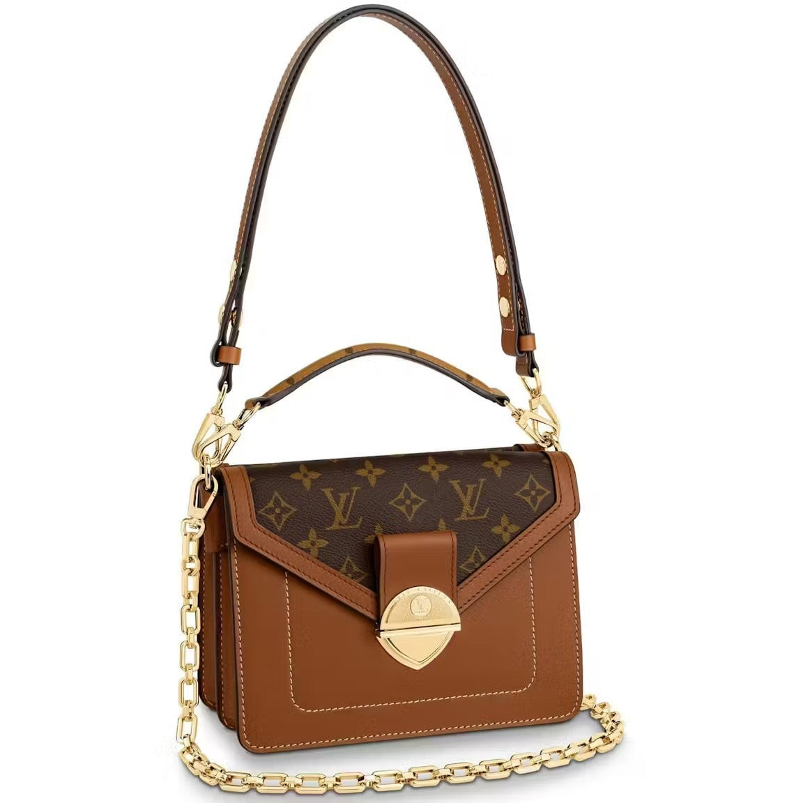 Louis Vuitton Biface Monogram Shoulder Bag - Brown