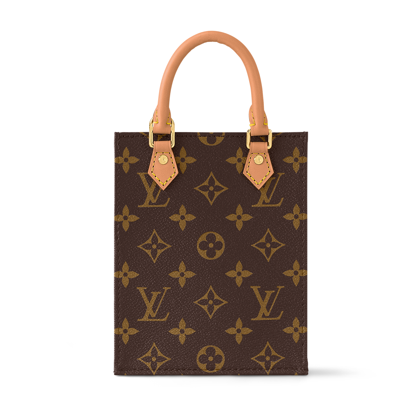 Louis Vuitton Monogram Canvas Petit Sac Plat Shoulder Bag – Brown