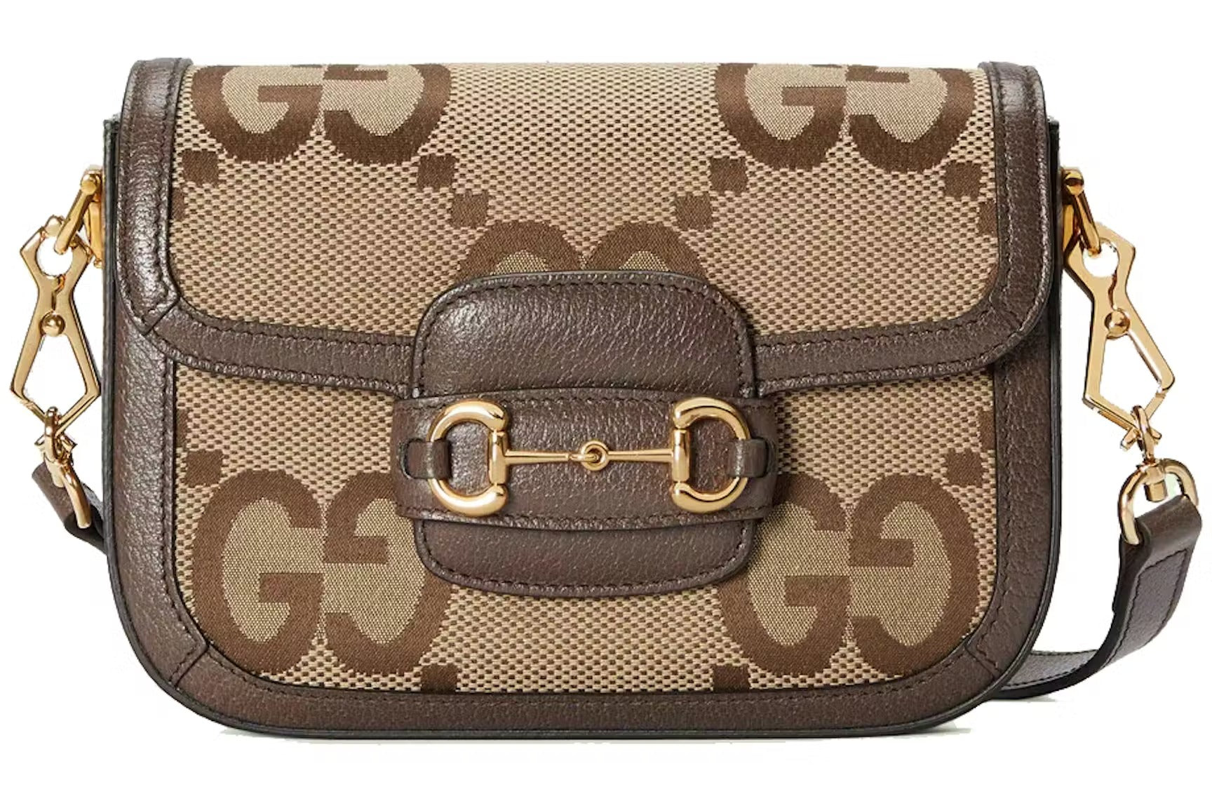 Gucci Horsebit 1955 Jumbo GG Mini Crossbody Bag – Brown