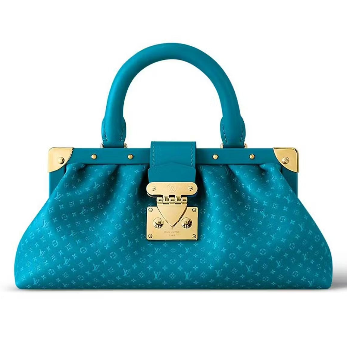 Louis Vuitton Calfskin Monogram Clutch Bag – Blue