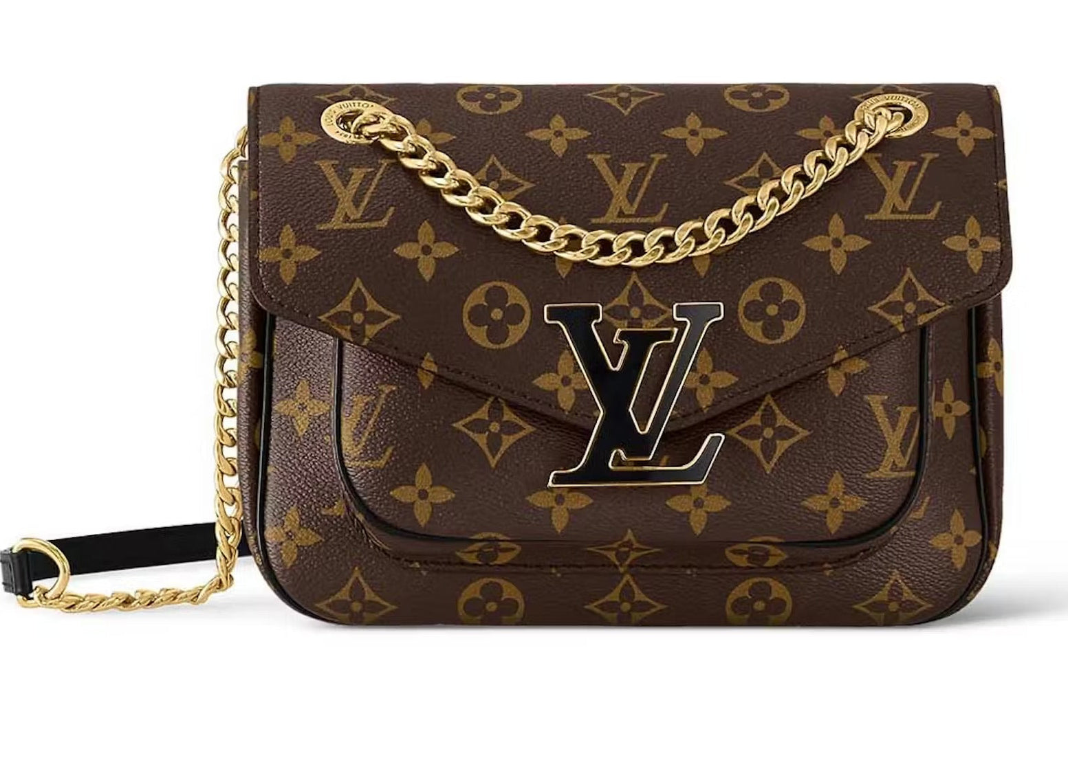 Louis Vuitton Monogram Coated Canvas Passy Shoulder Bag – Brown