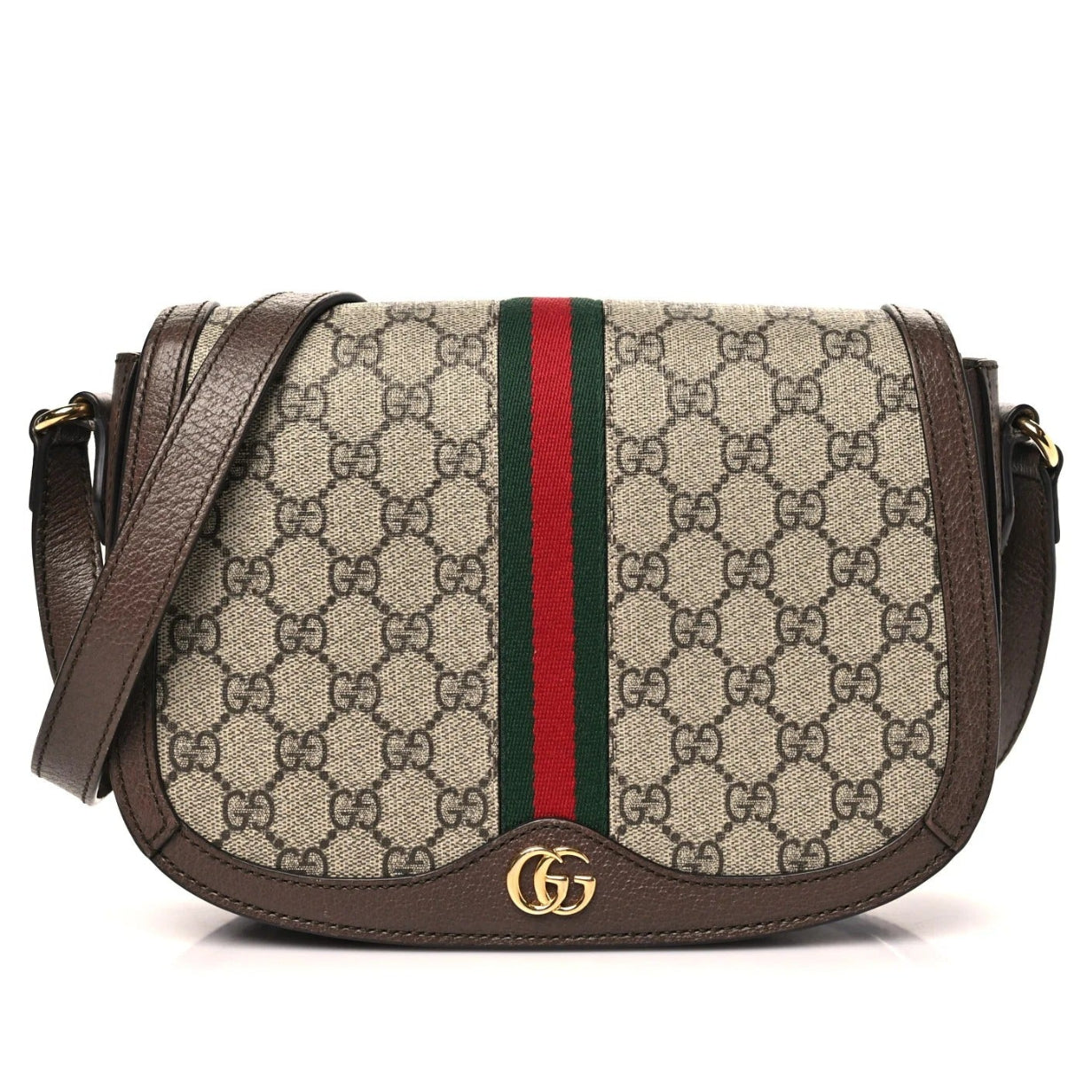 Gucci Ophidia Small Flap Messenger Bag – Brown