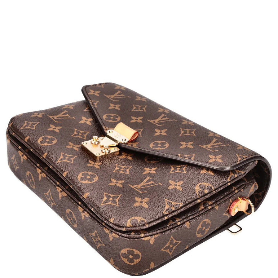 Louis Vuitton Monogram Canvas Pochette Metis Tote Bag – Brown