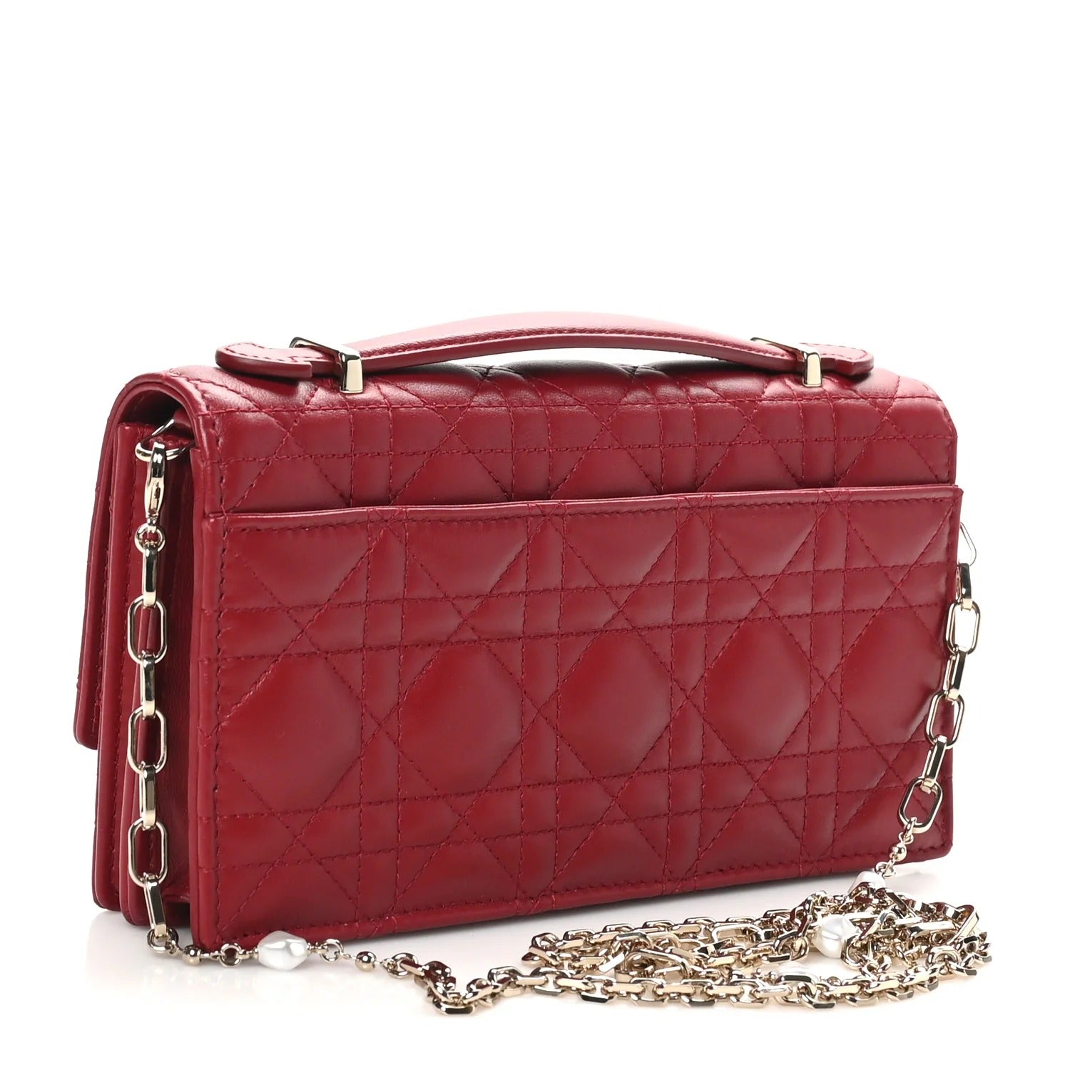 Dior My Dior Mini Cannage Lambskin Bag – Cherry Red