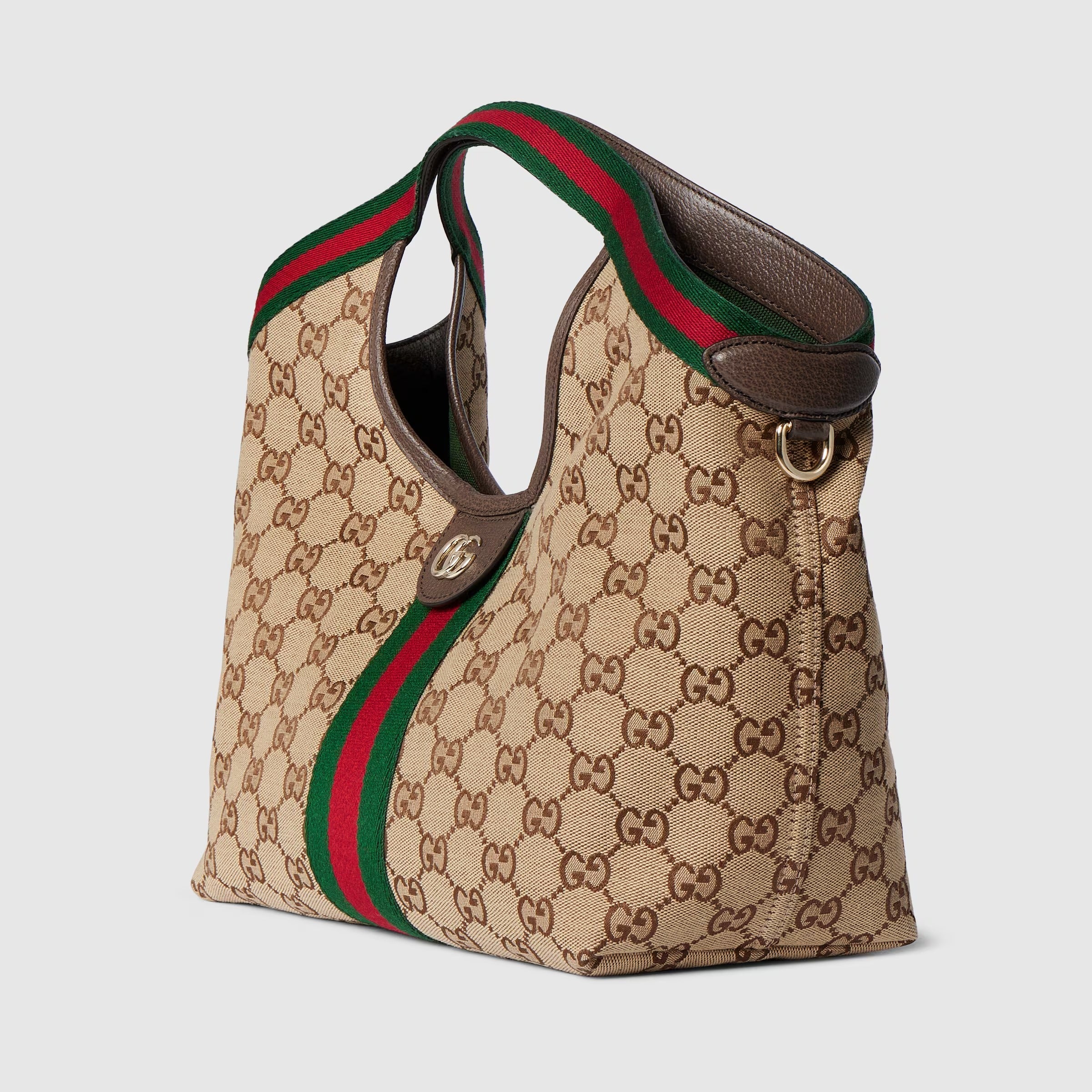 Gucci GG Canvas Giglio Small Tote Bag – Beige Brown