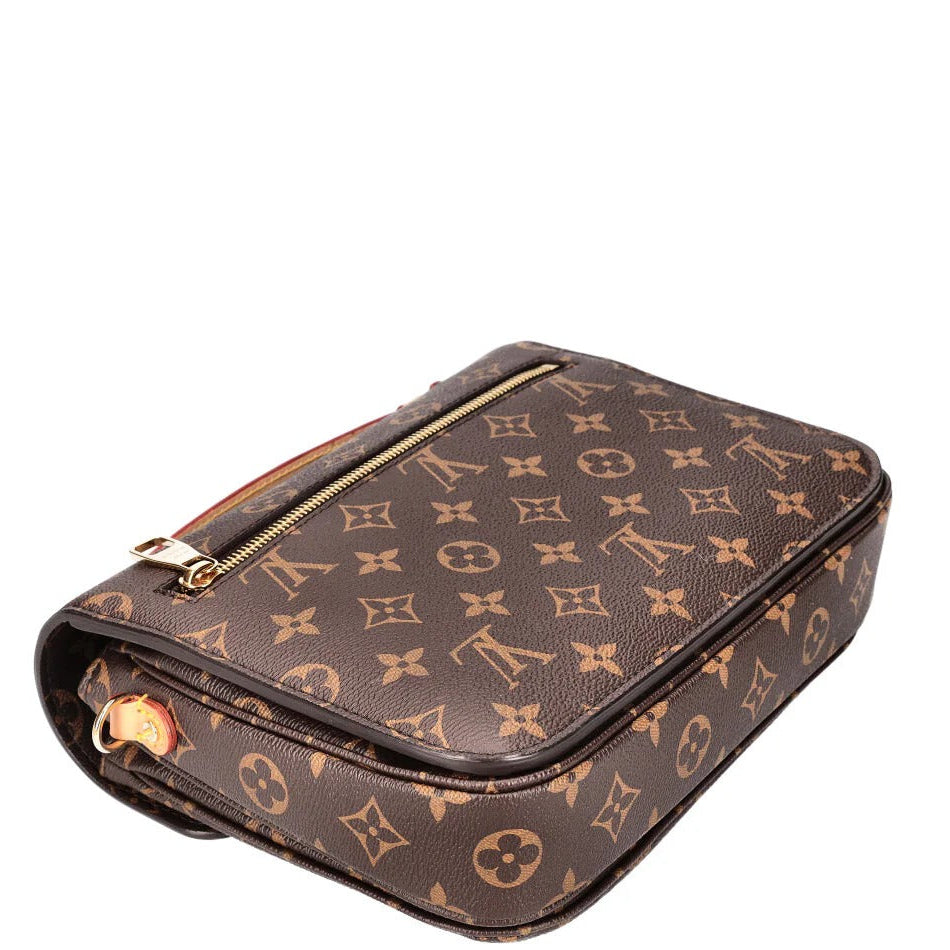 Louis Vuitton Monogram Canvas Pochette Metis Tote Bag – Brown
