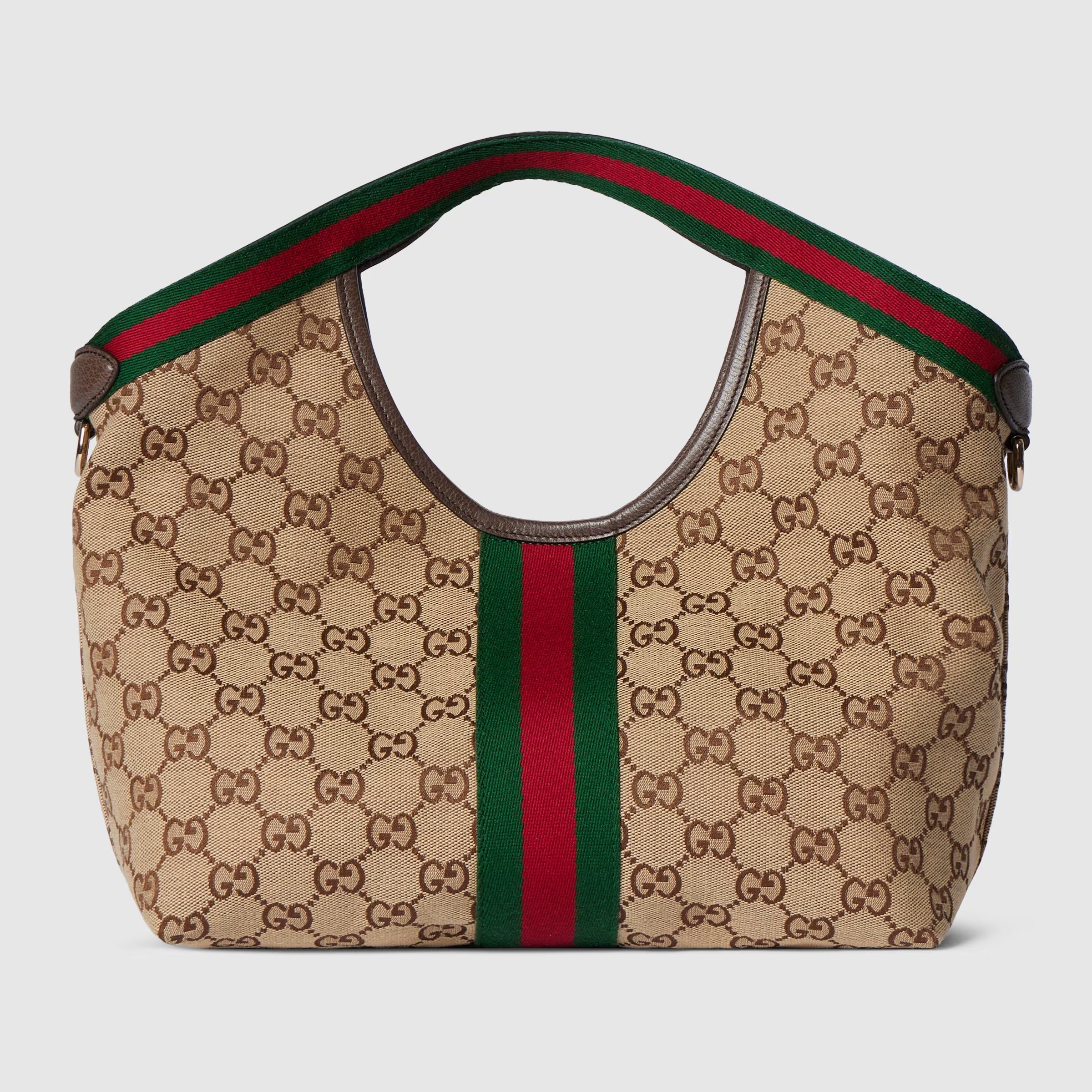 Gucci GG Canvas Giglio Small Tote Bag – Beige Brown