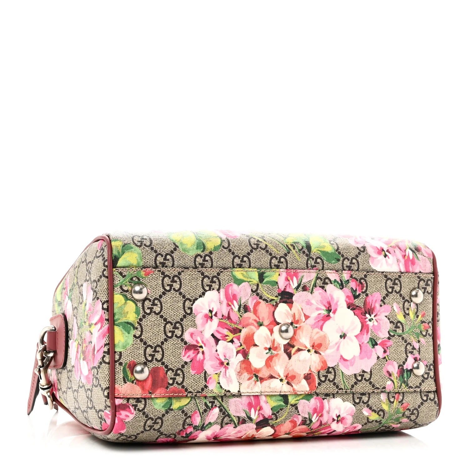 Gucci GG Supreme Blooms Top Handle Boston Bag – Brown