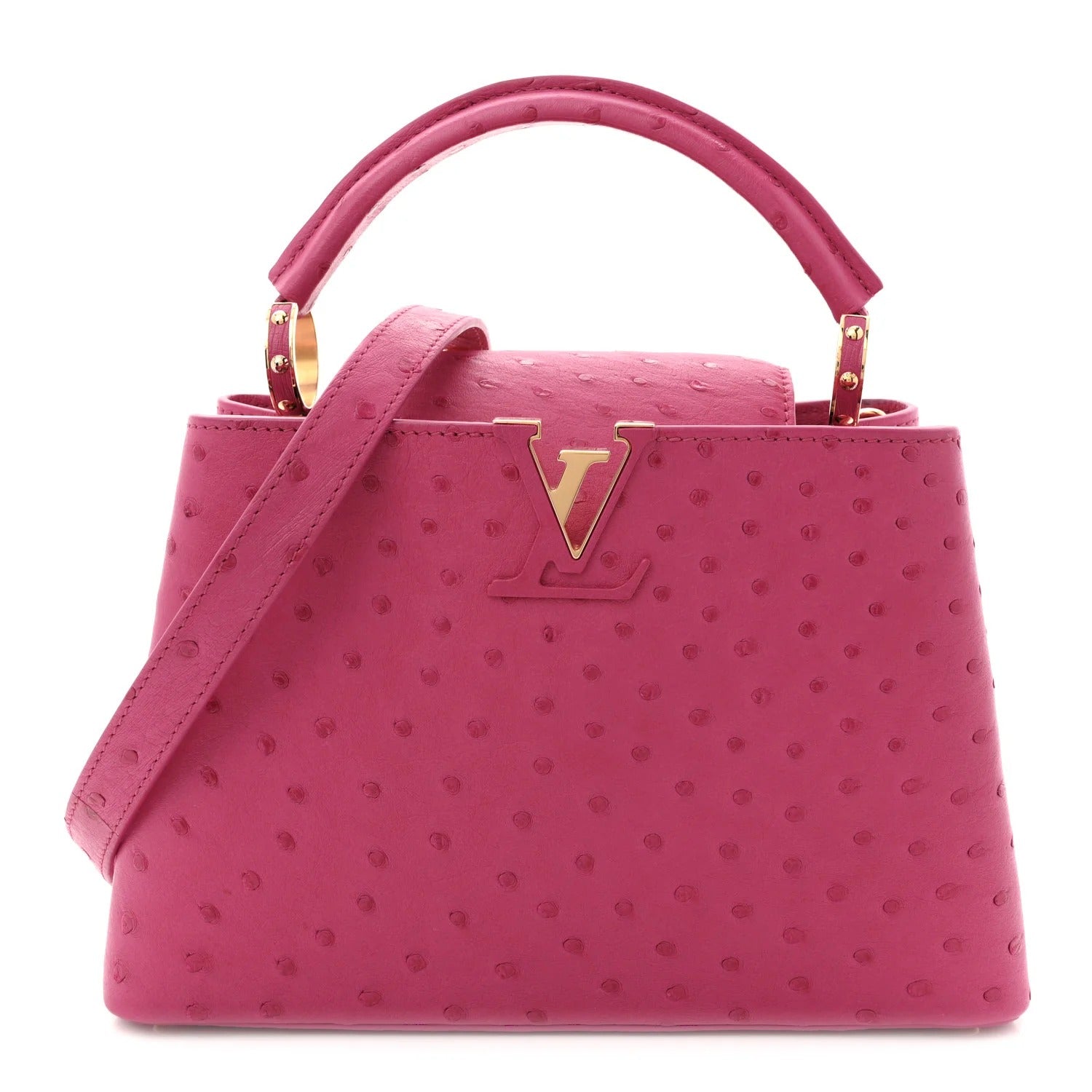 Louis Vuitton Ostrich Capucines BB – Fuchsia