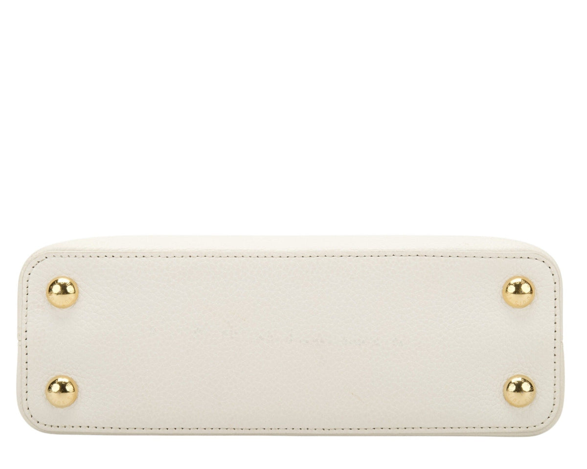 Louis Vuitton Capucines BB Handbag – White