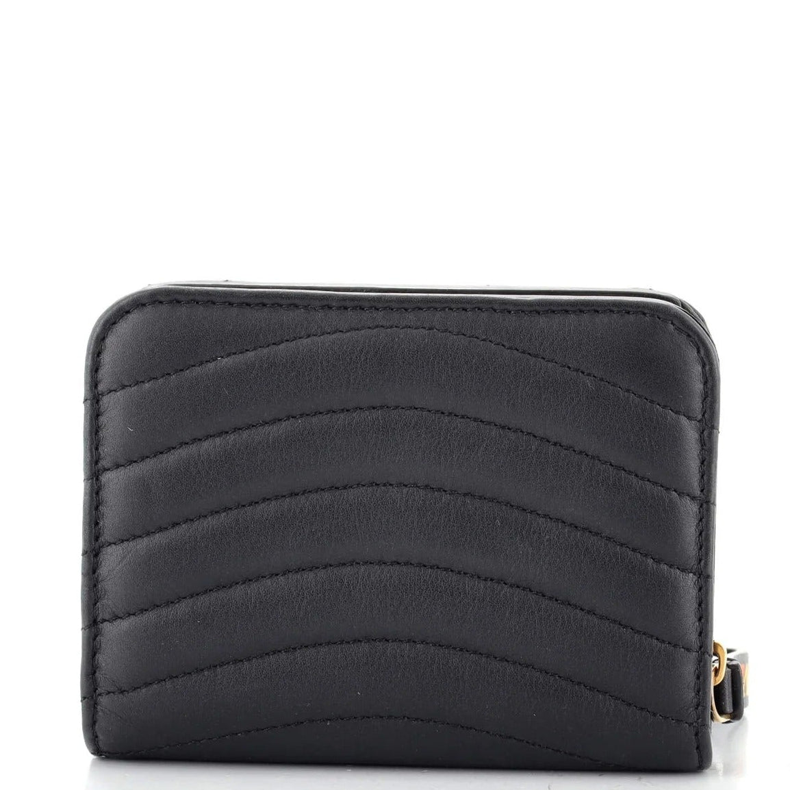 Louis Vuitton New Wave Quilted Leather Compact Wallet - Black