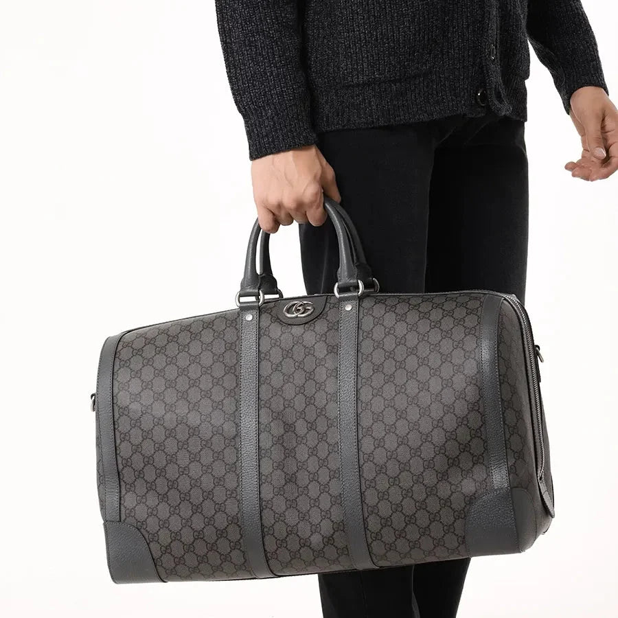 Gucci GG Supreme Canvas Ophidia Duffle Bag – Grey