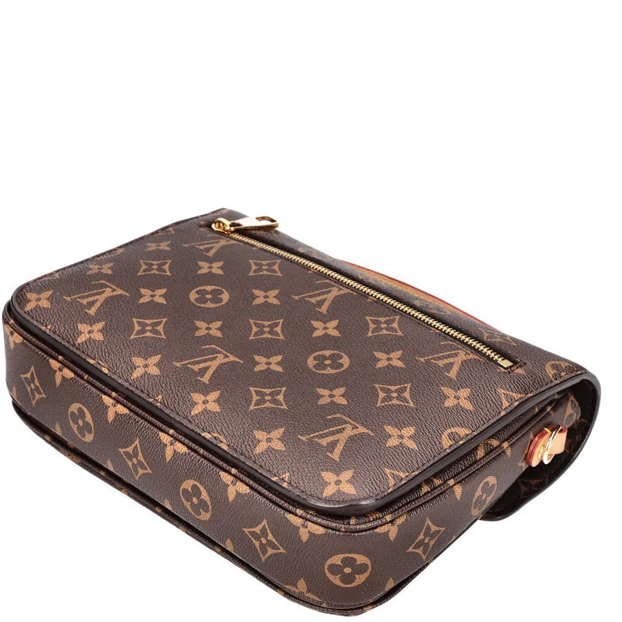 Louis Vuitton Monogram Canvas Pochette Metis Tote Bag – Brown