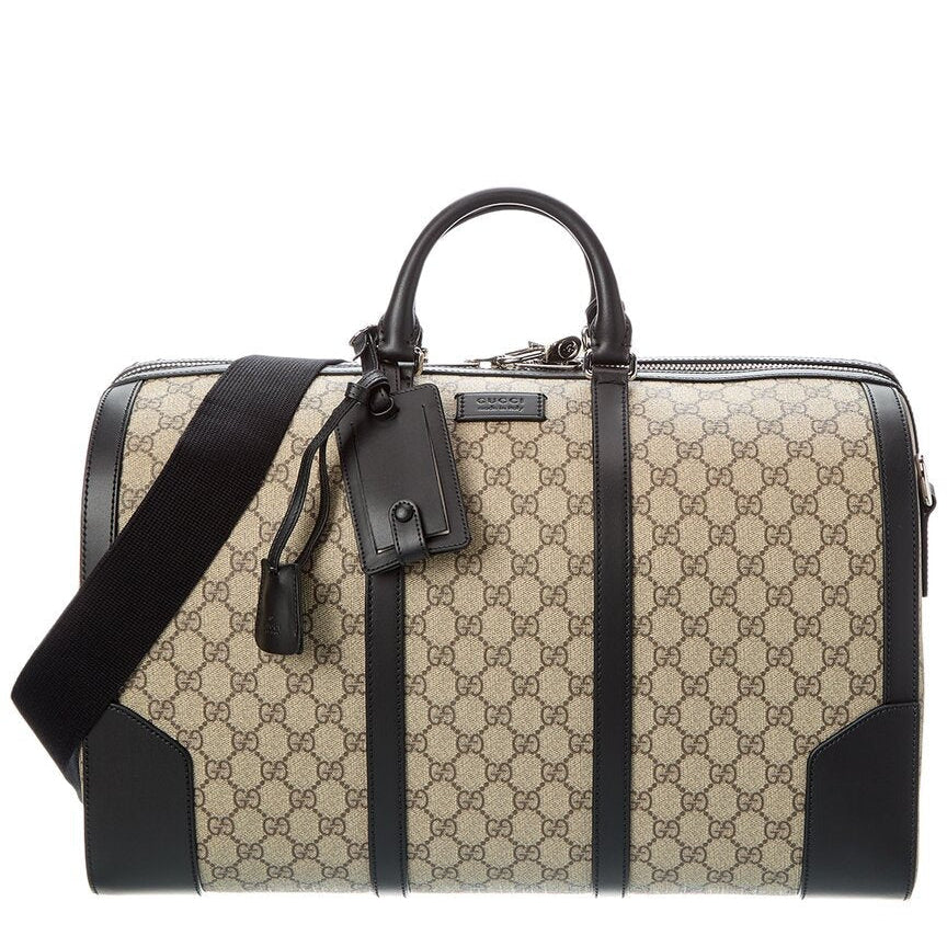 Gucci GG Supreme Canvas Medium Duffel Bag – Beige