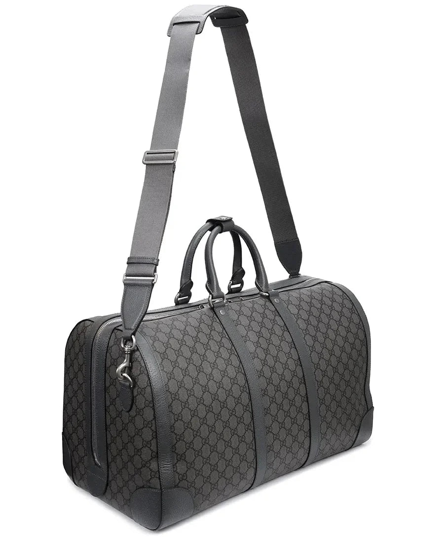 Gucci GG Supreme Canvas Ophidia Duffle Bag – Grey