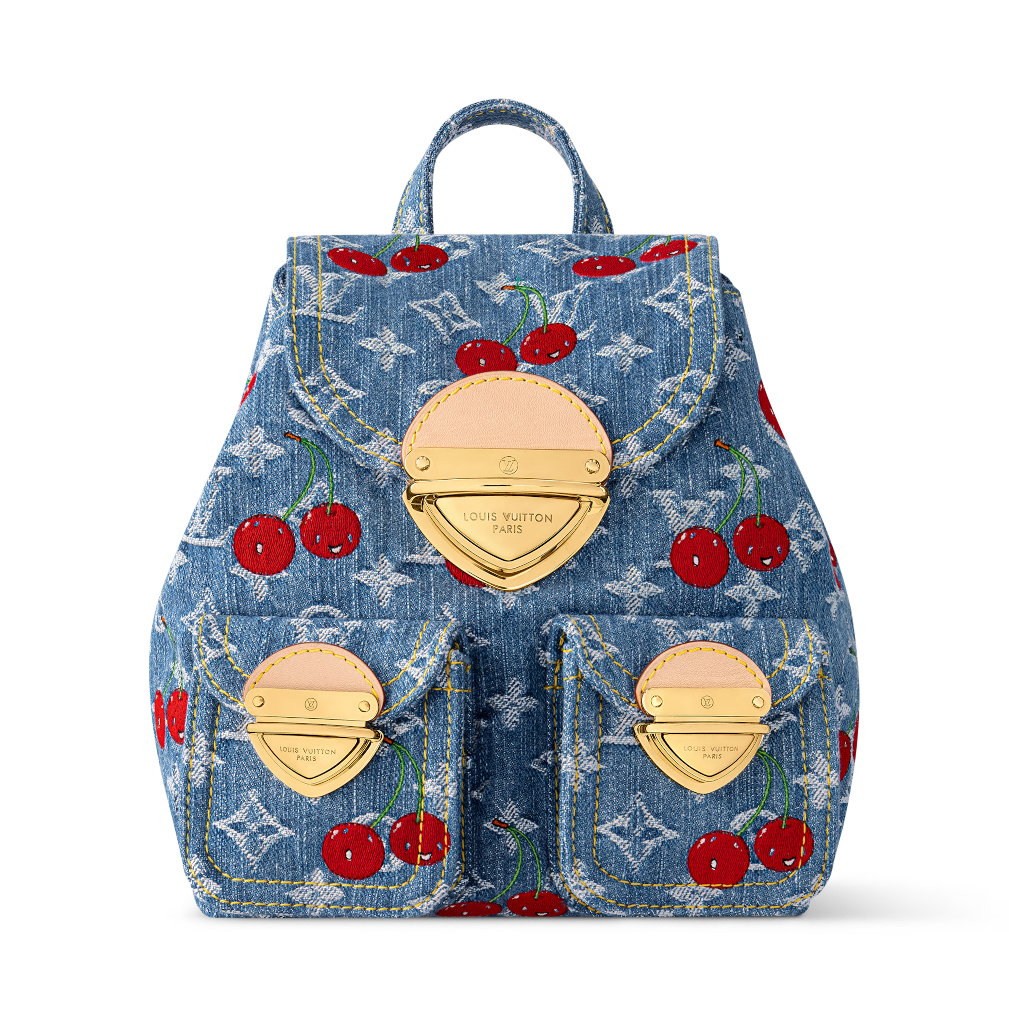 Louis Vuitton LV x TM Monogram Cherry Denim Venice NM Backpack – Blue