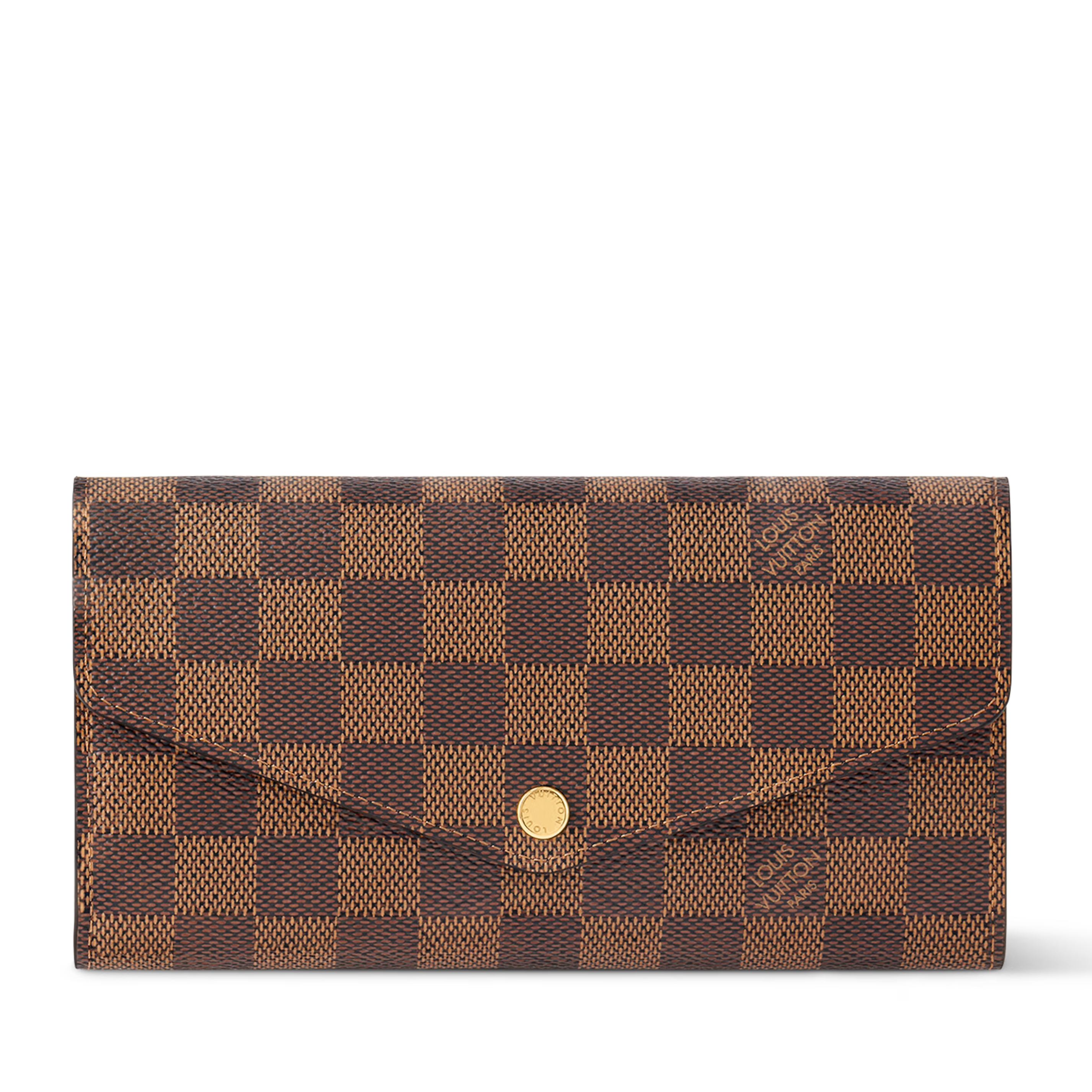 Louis Vuitton Damier Ebene Canvas Sarah Wallet – Brown