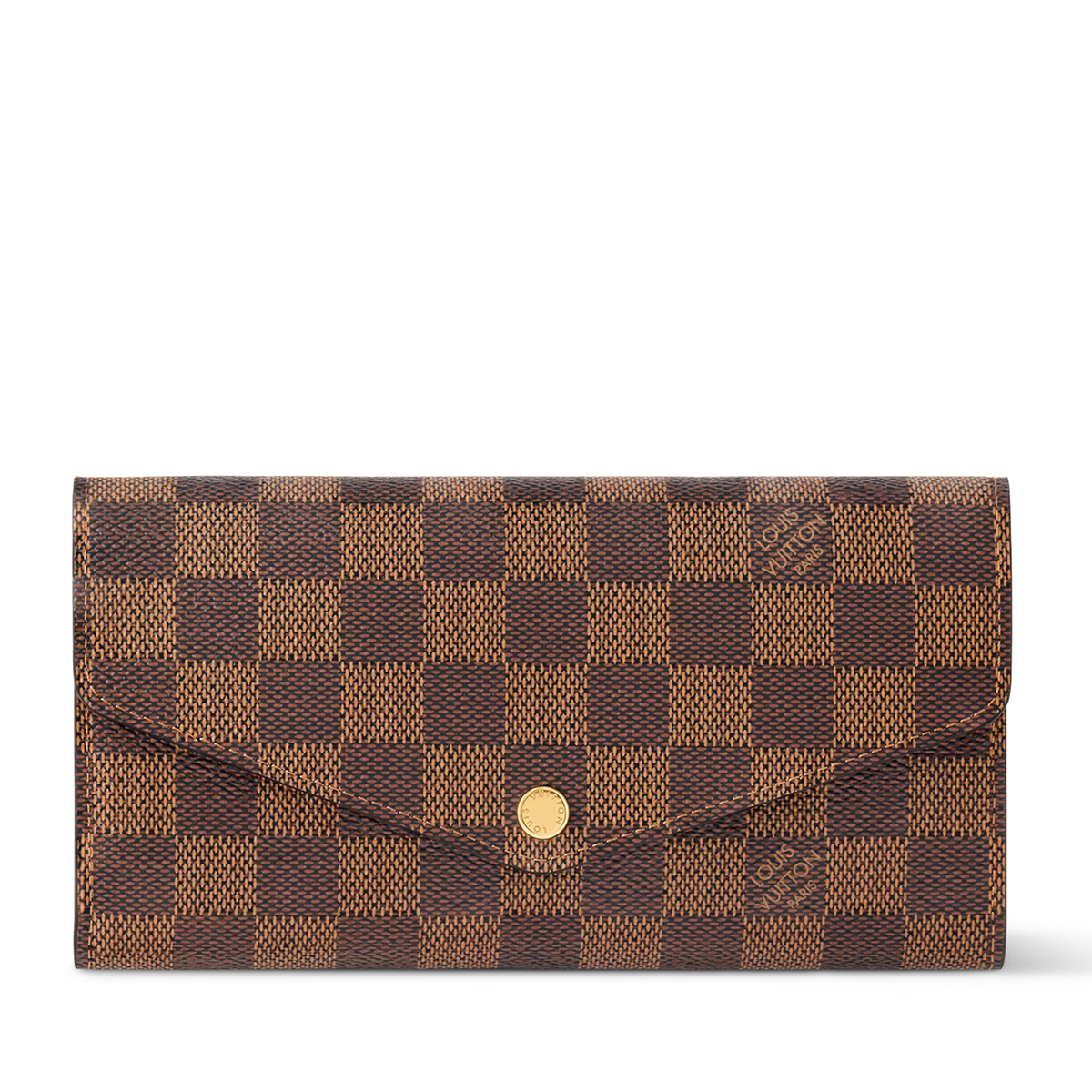 Louis Vuitton Damier Ebene Canvas Sarah Wallet – Brown