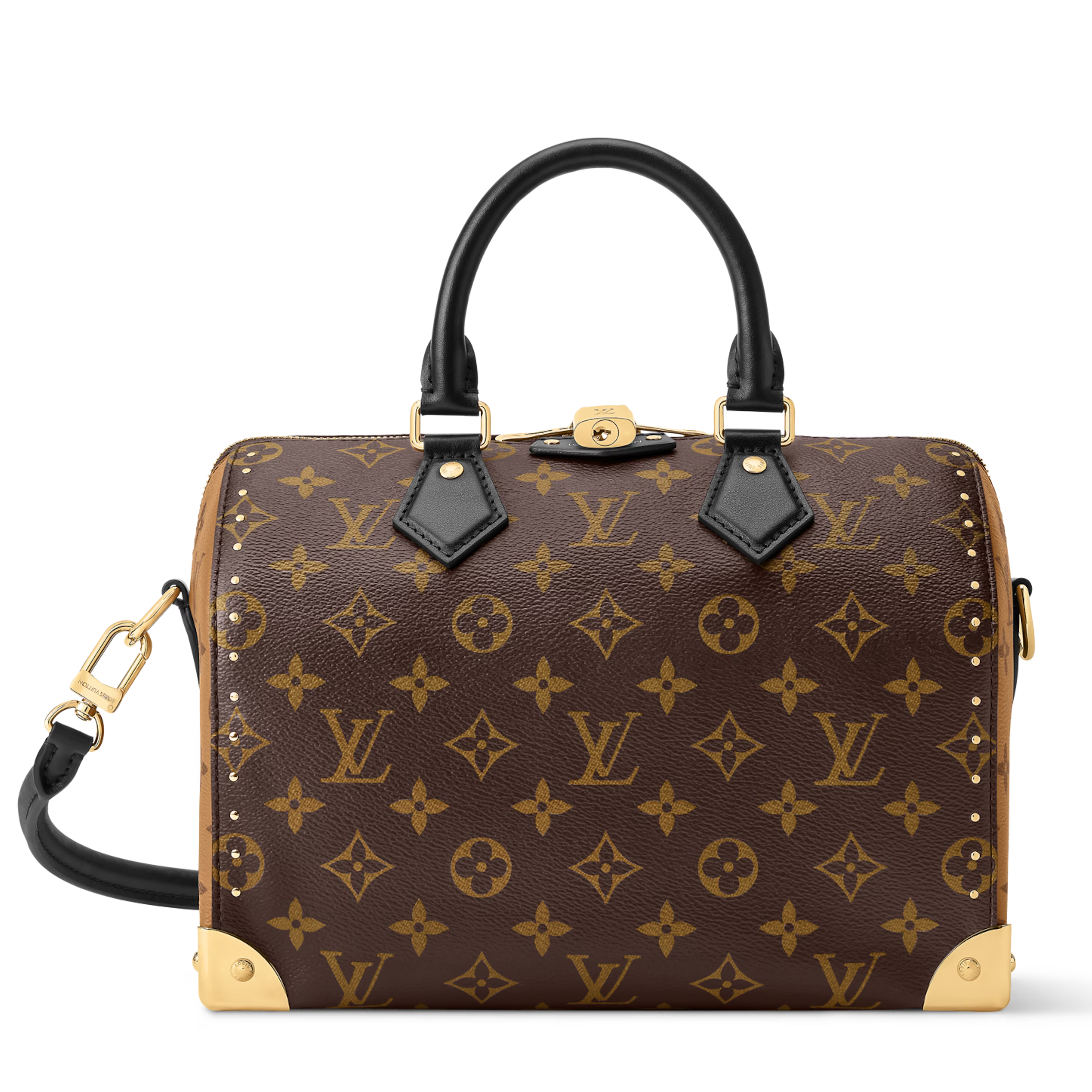 Louis Vuitton Monogram Canvas Speedy Trunk 25 Handbag – Brown