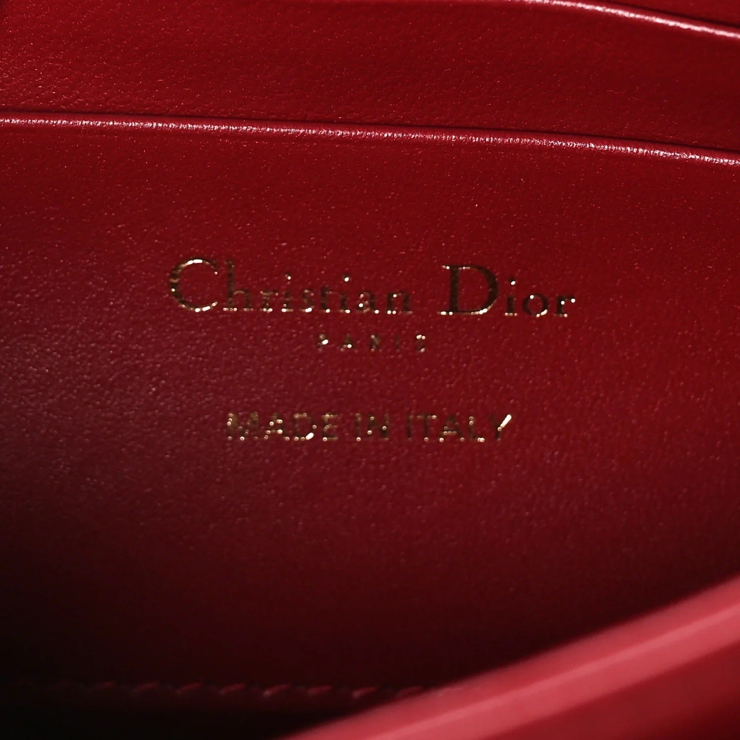 Dior My Dior Mini Cannage Lambskin Bag – Cherry Red
