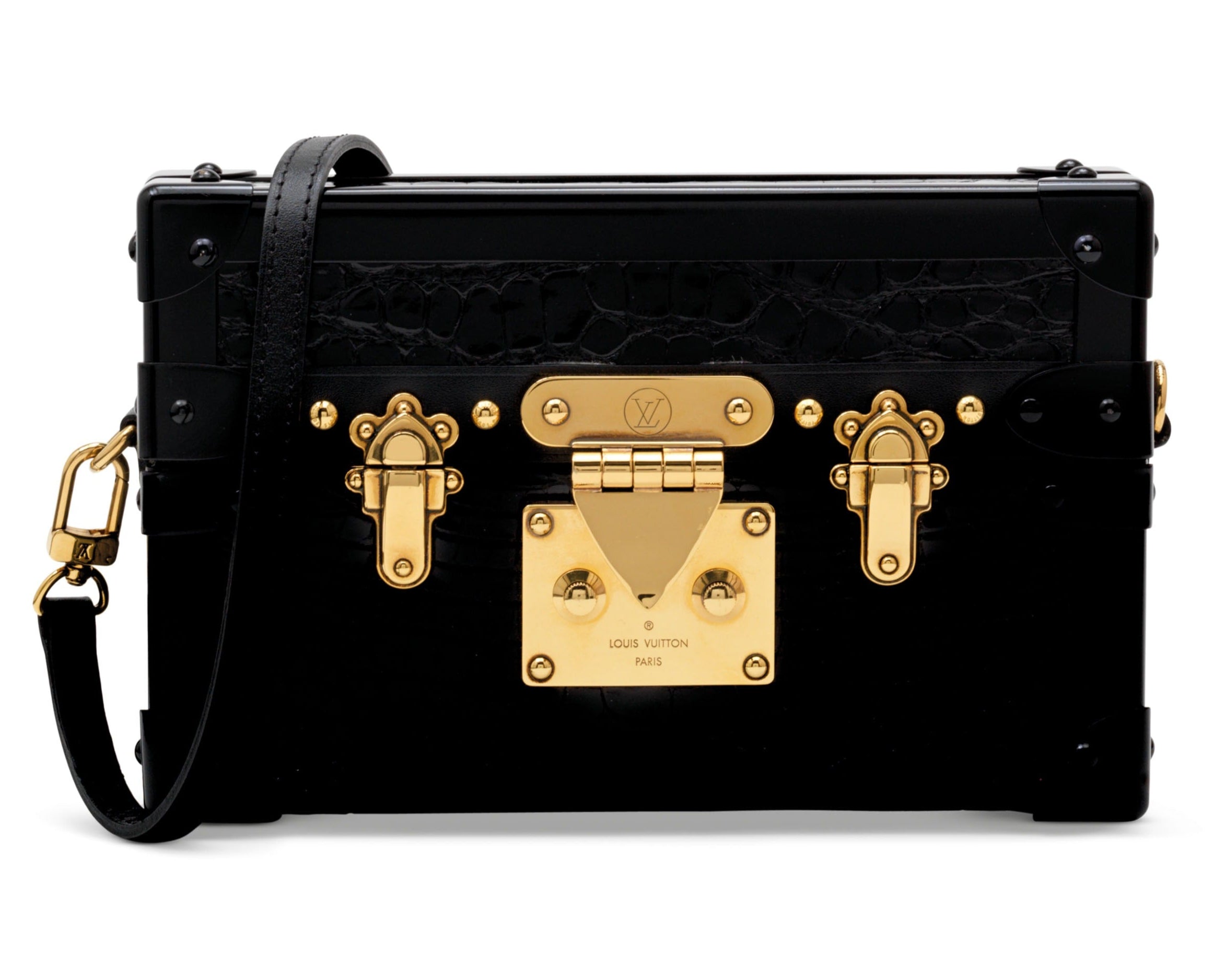 Louis Vuitton Petite Malle Mini Trunk Bag - Black