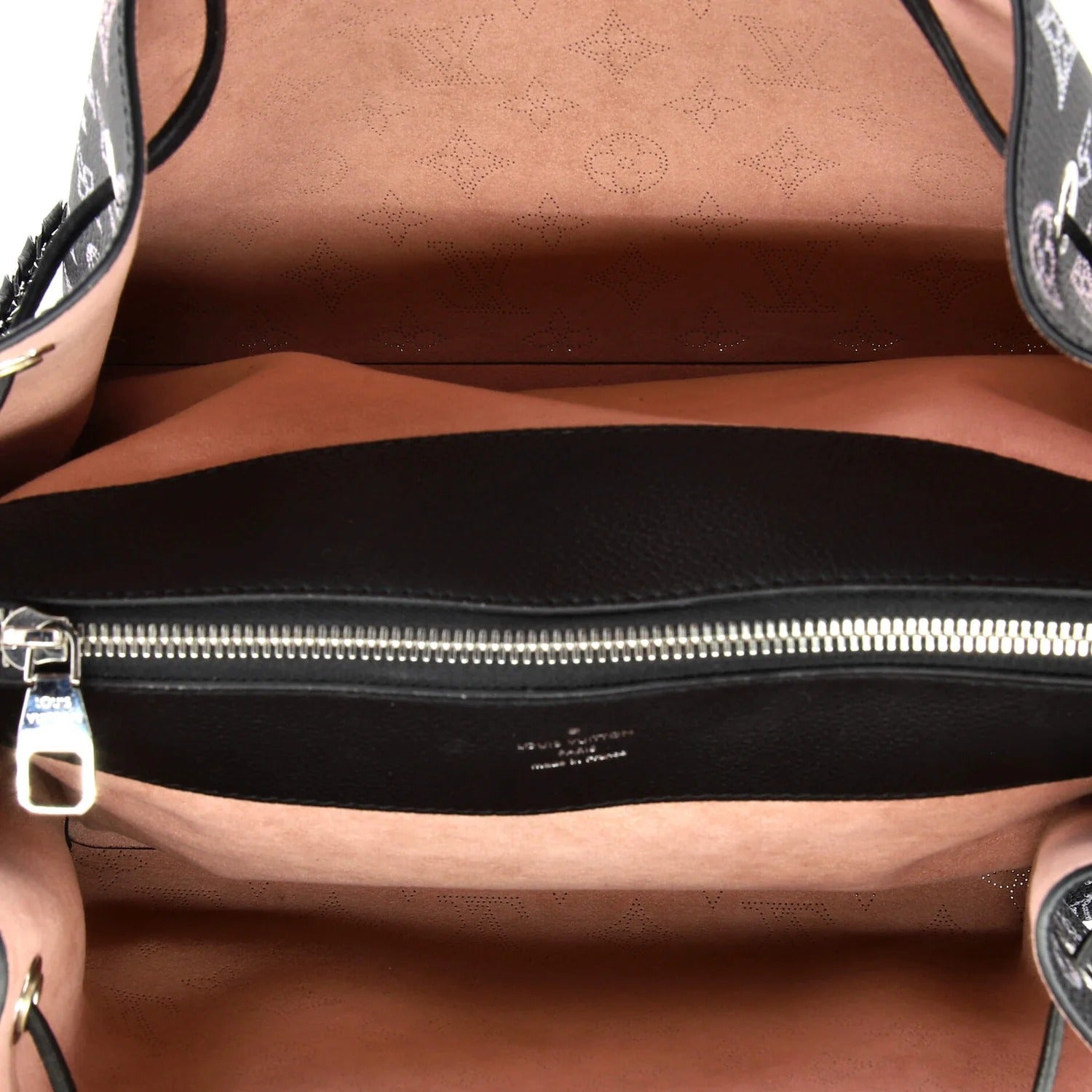 Louis Vuitton Mahina Leather Bella Tote Handbag - Black