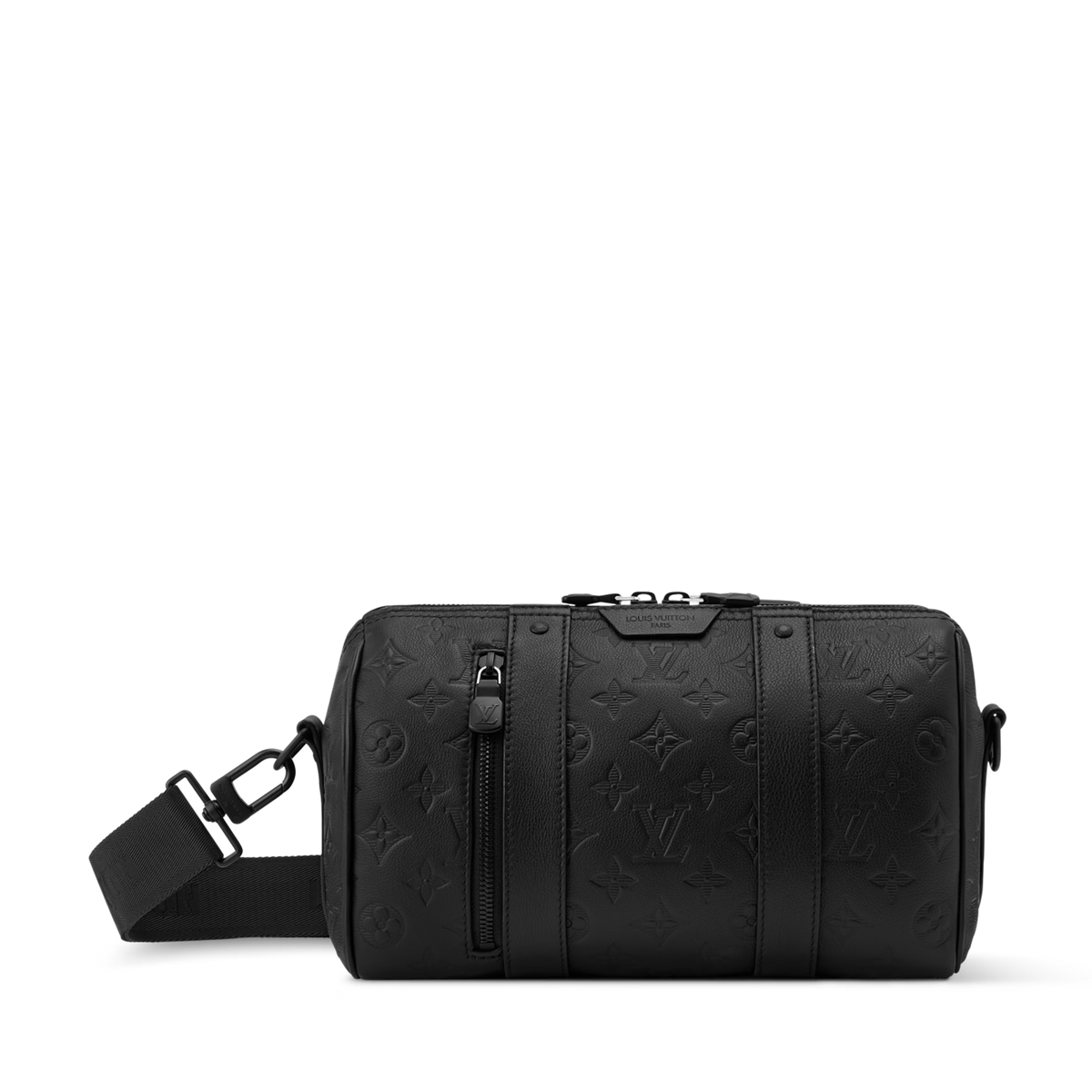 Louis Vuitton Monogram Shadow City Keepall Duffle Bag – Black
