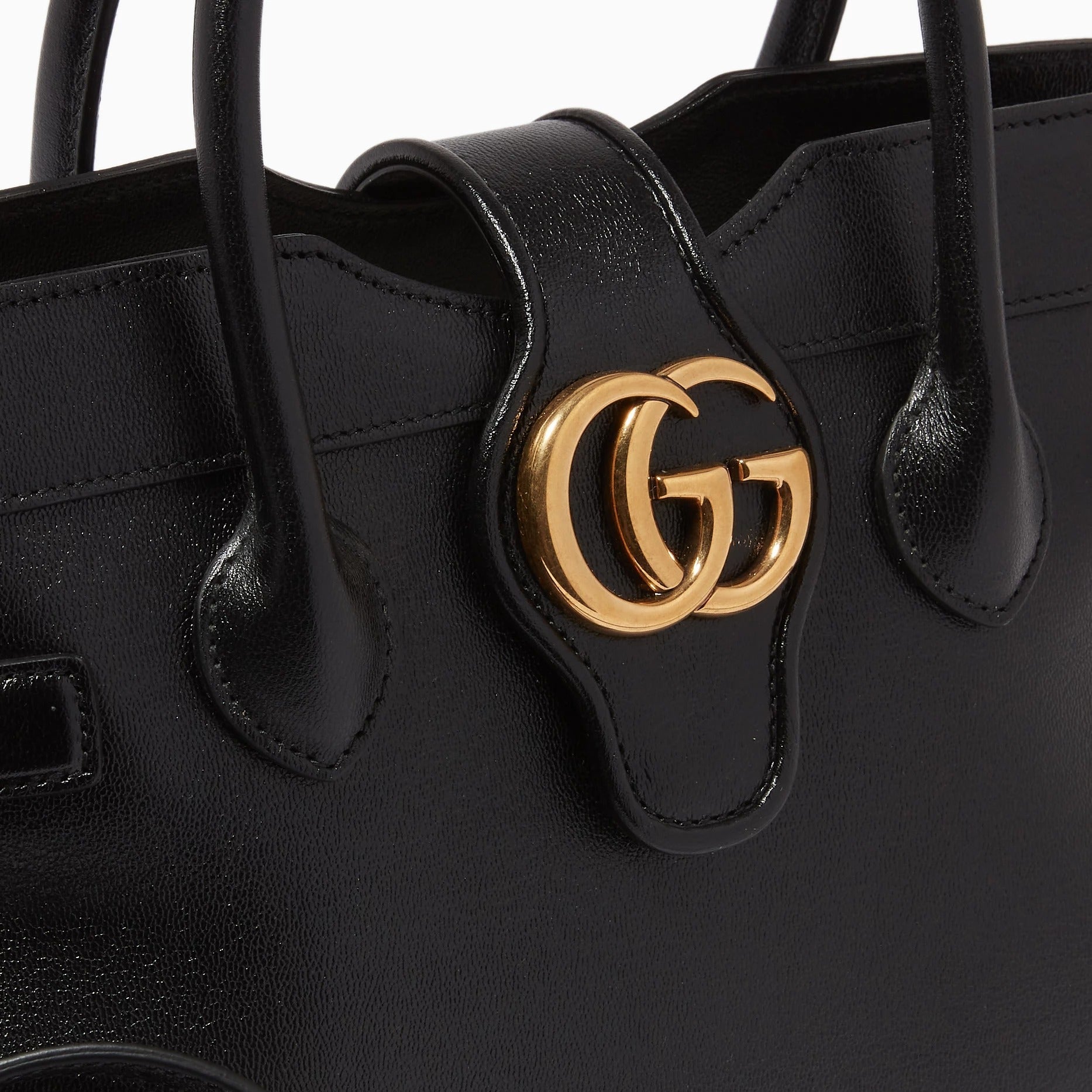 Gucci Small Dahlia Top Handle Bag – Black