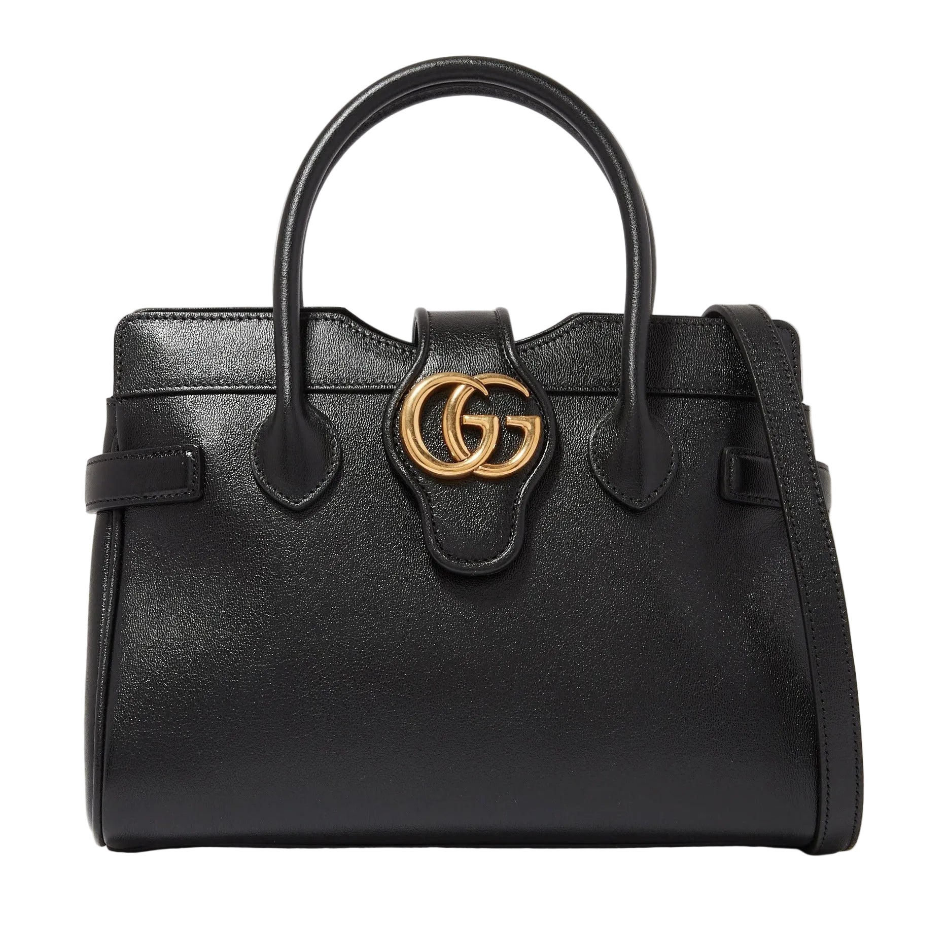 Gucci Small Dahlia Top Handle Bag – Black