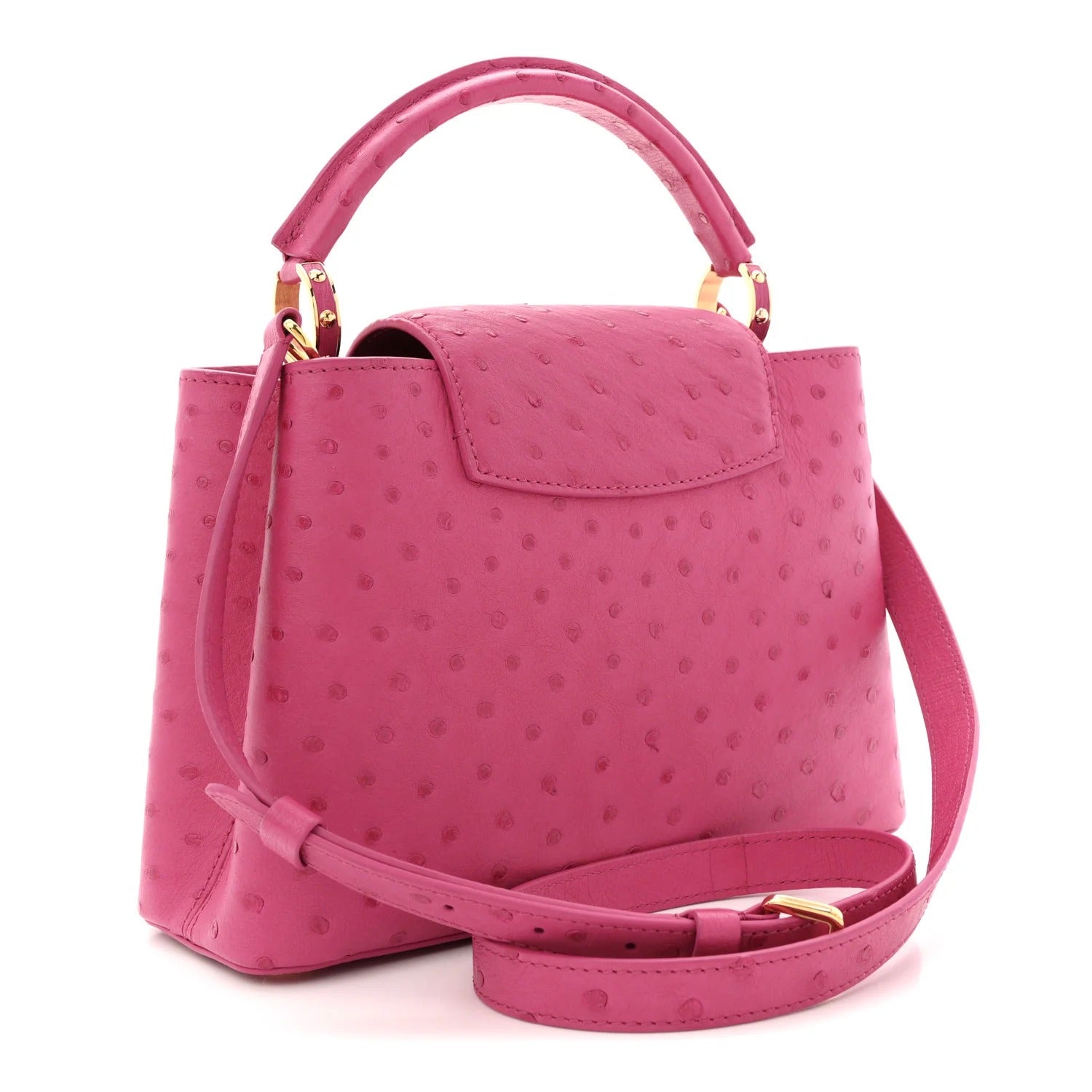 Louis Vuitton Ostrich Capucines BB – Fuchsia