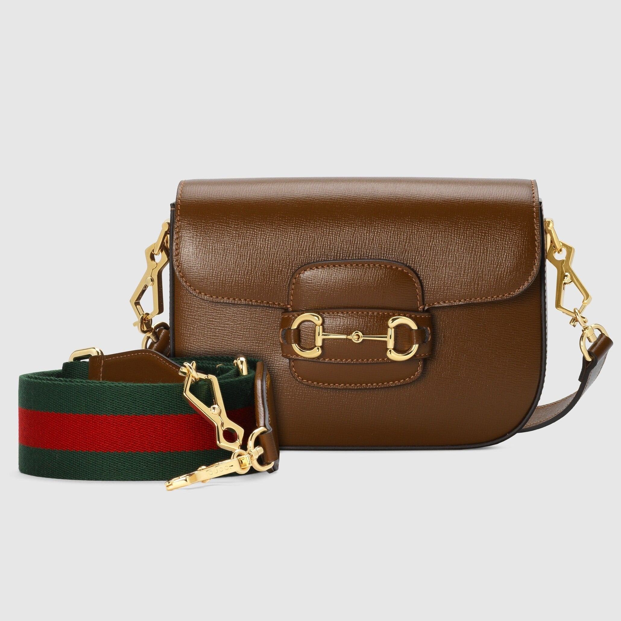 Gucci Horsebit 1955 Small Leather Shoulder Bag – Brown