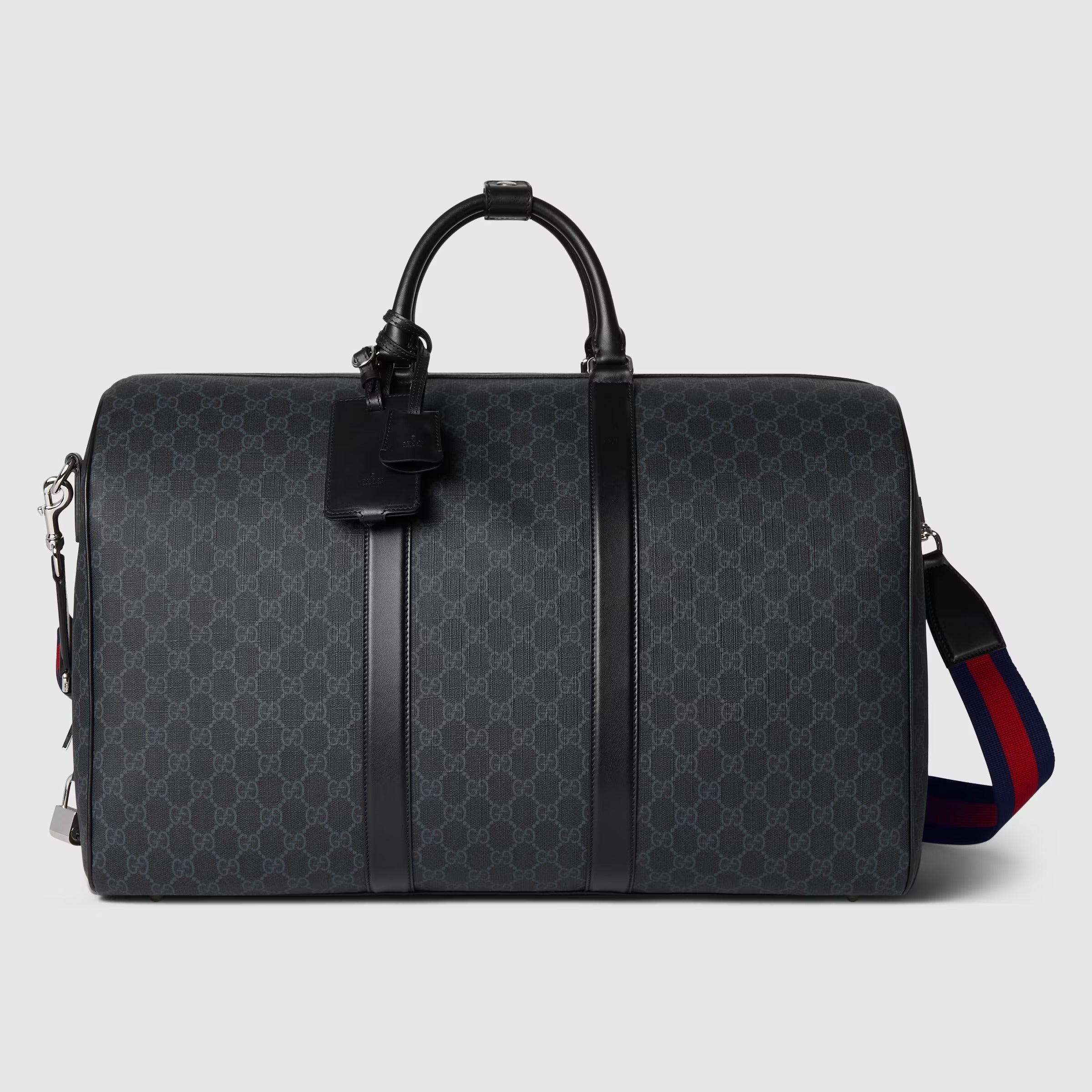 Gucci GG Supreme Canvas Large Duffle Bag – Black