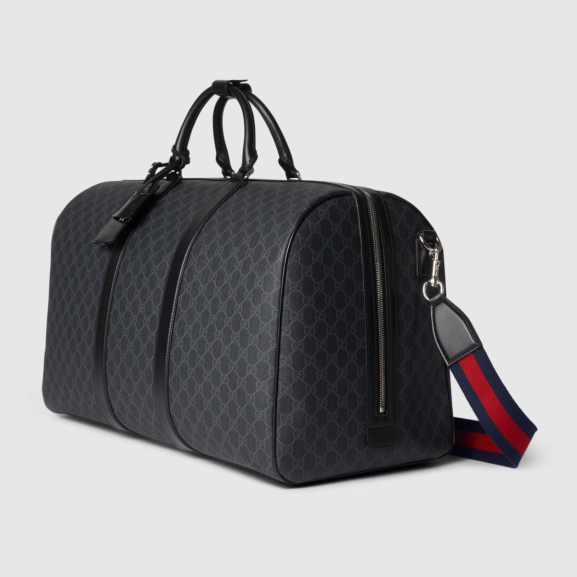Gucci GG Supreme Canvas Large Duffle Bag – Black
