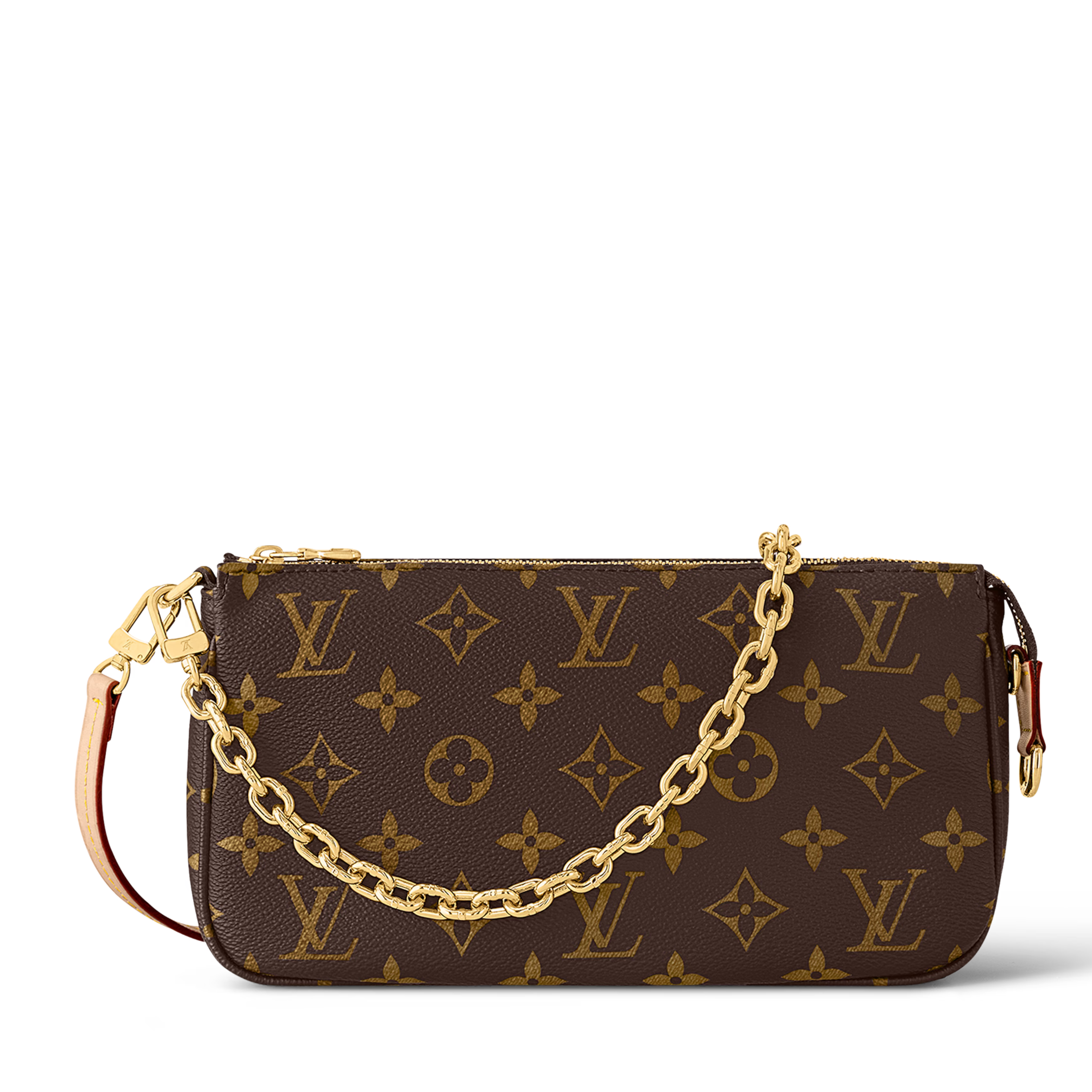 Louis Vuitton Monogram Canvas Pochette Accessoires Shoulder Bag – Brown