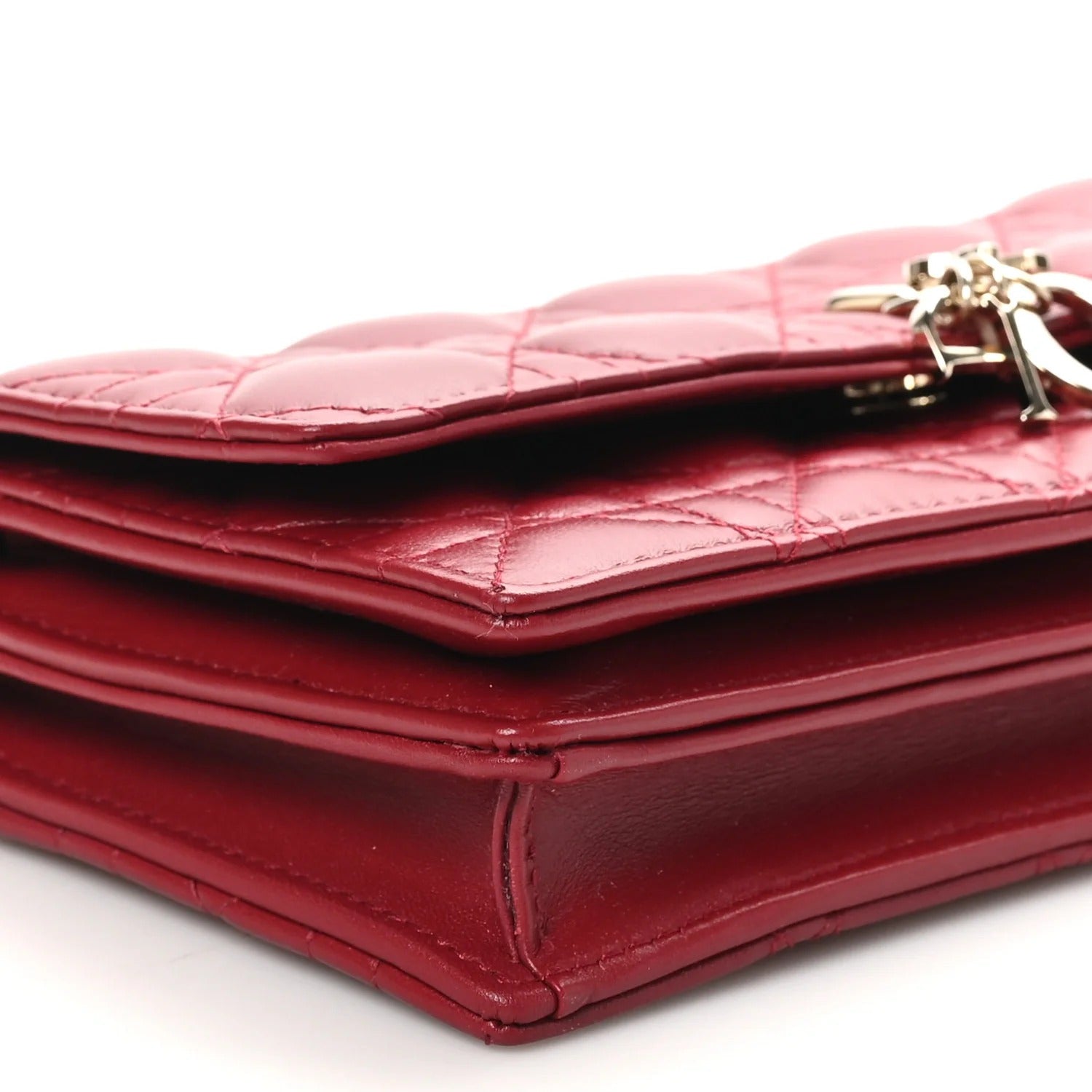 Dior My Dior Mini Cannage Lambskin Bag – Cherry Red