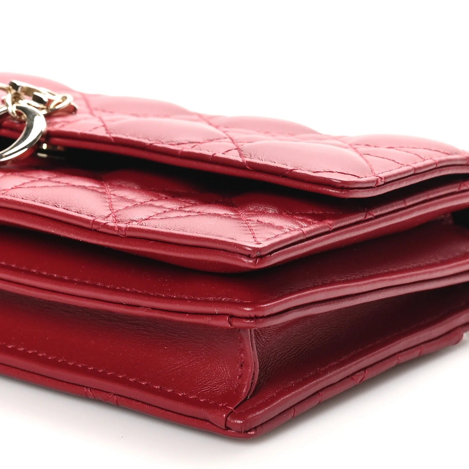 Dior My Dior Mini Cannage Lambskin Bag – Cherry Red